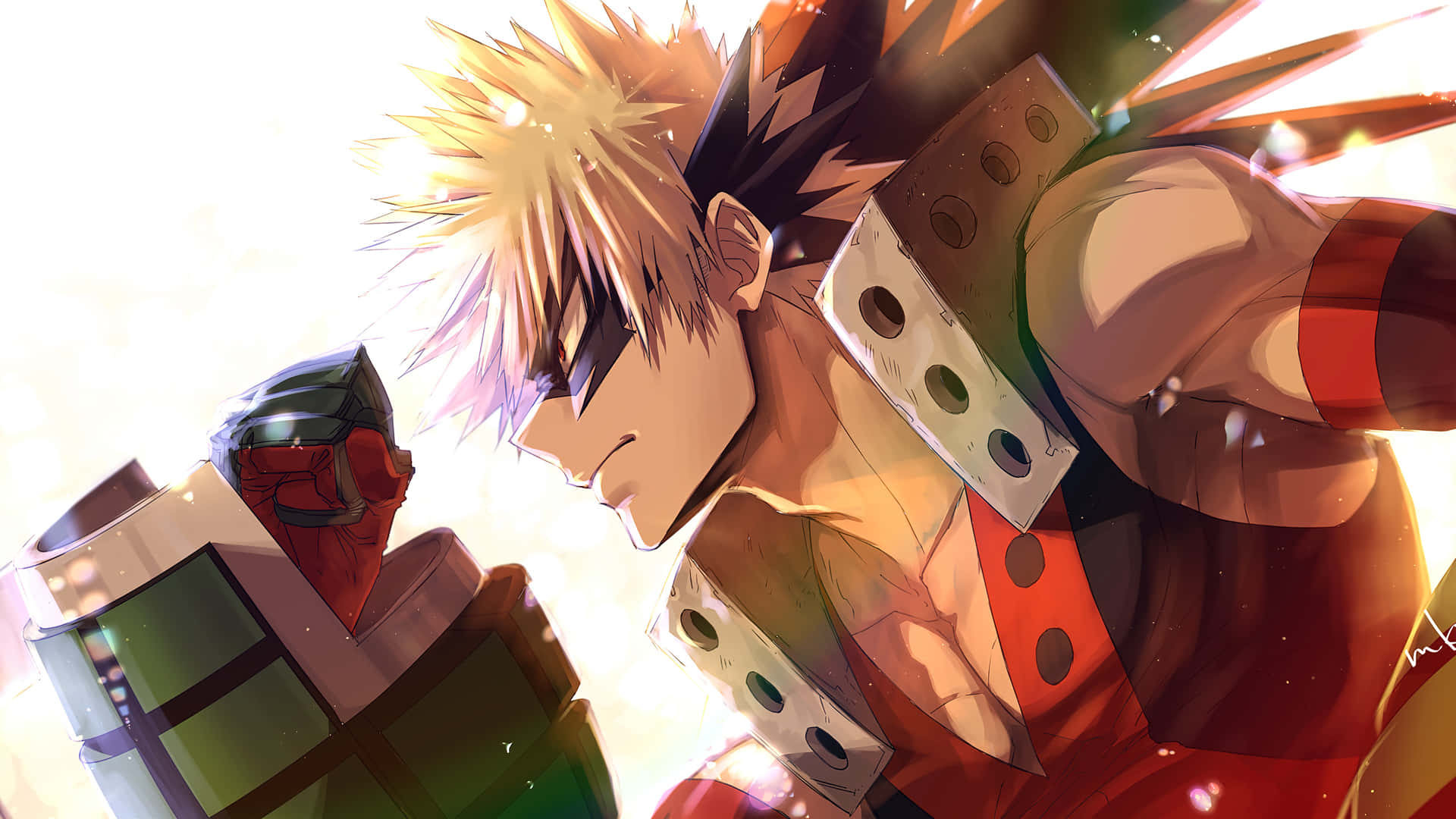 Katsuki Bakugo Heroic Stance4 K Background