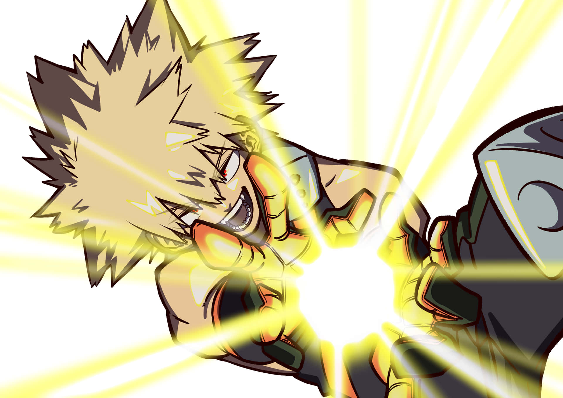 Katsuki Bakugo Power Release4 K Background