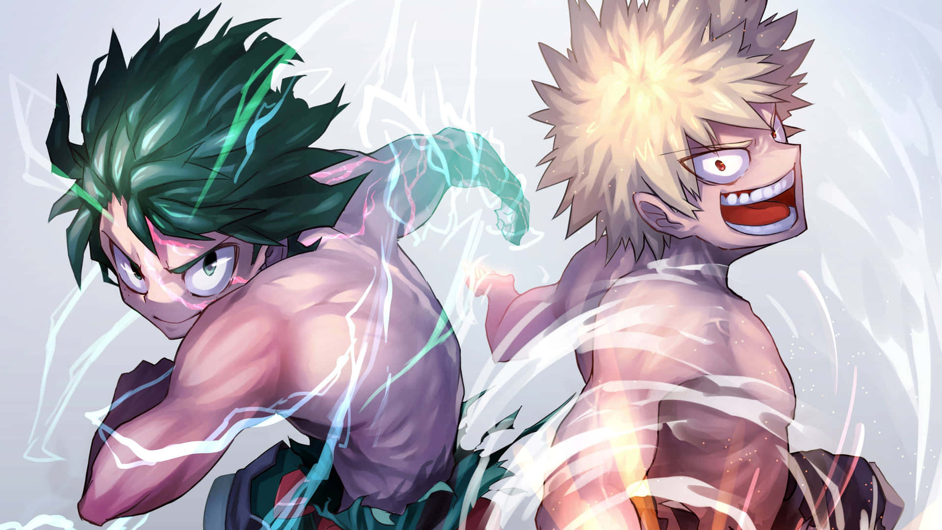“katsuki Bakugo Ready For The Ultimate Battle” Background