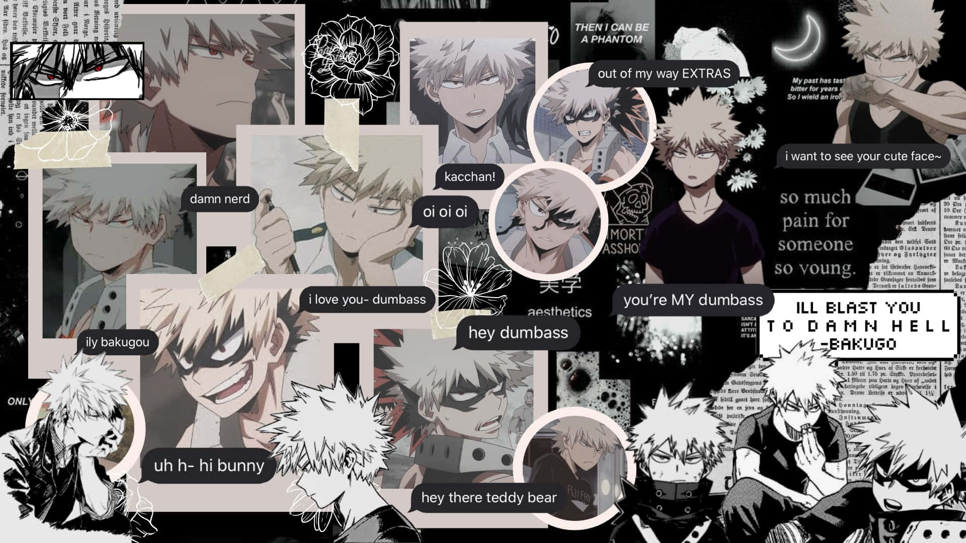 Katsuki Bakugou, Bnha Aesthetic Desktop Background