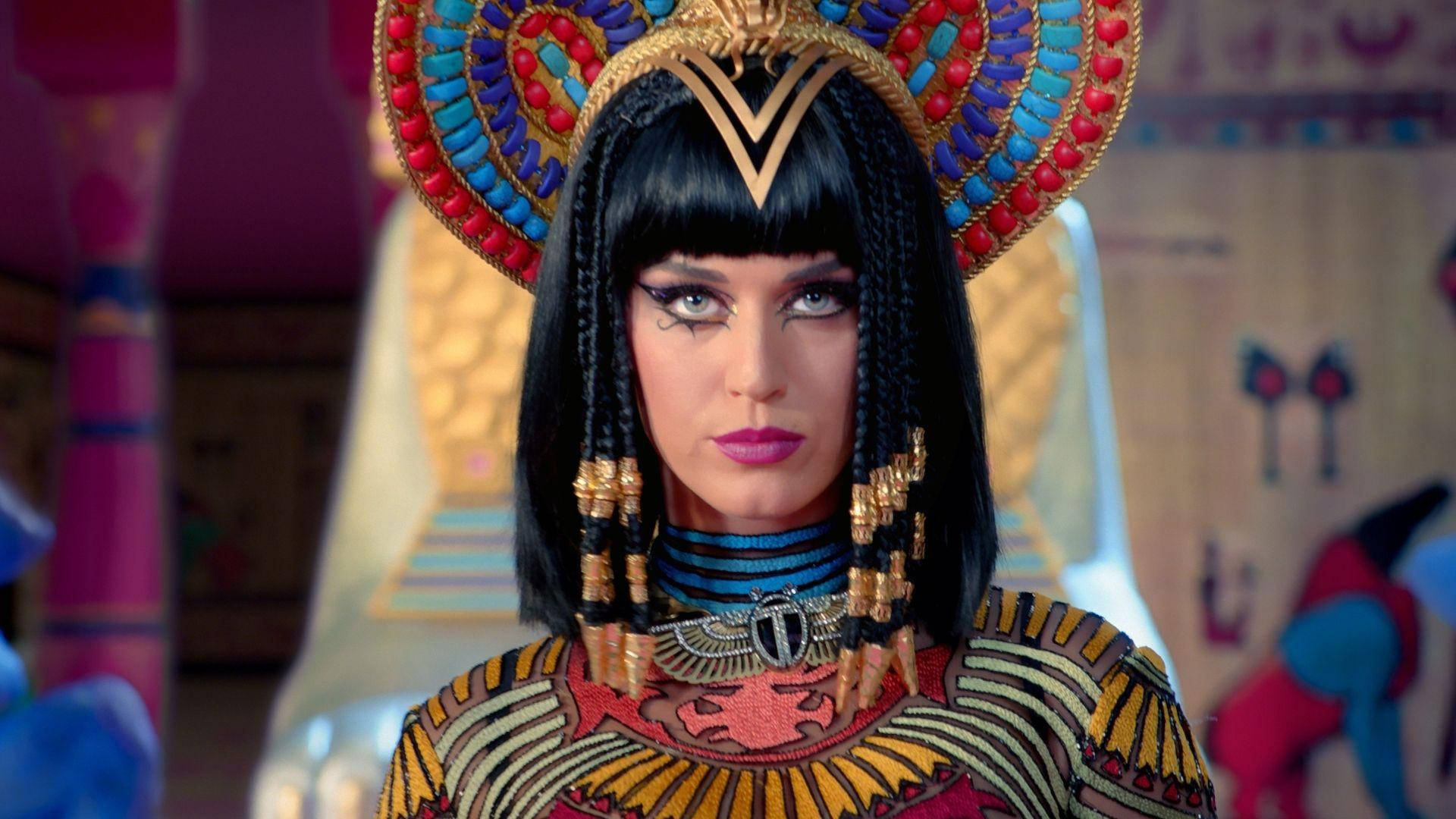 Katy Perry For Her Grammy-nominated Dark Horse Music Video Background
