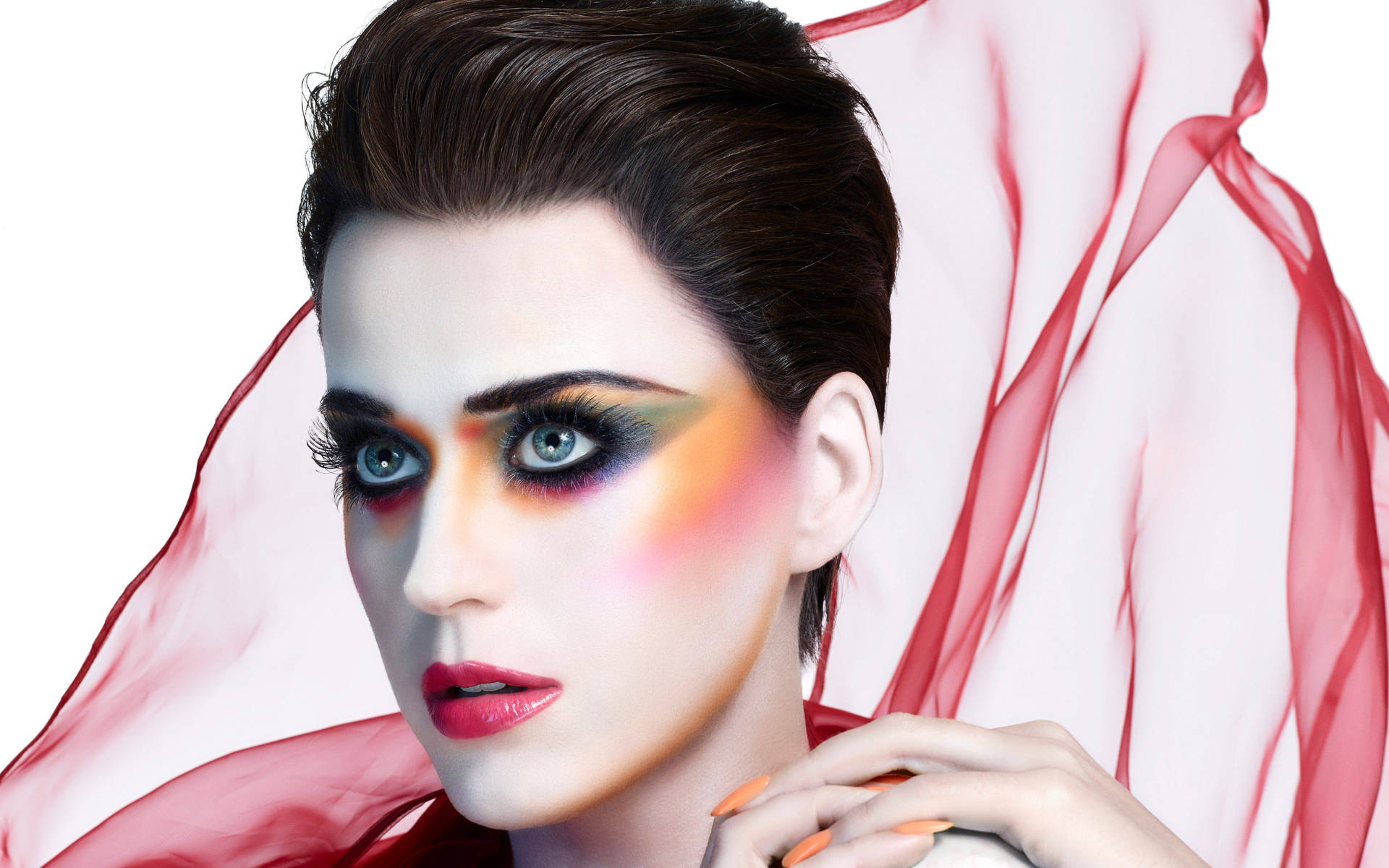 Katy Perry Radiates With Beauty In Couture Makeup. Background