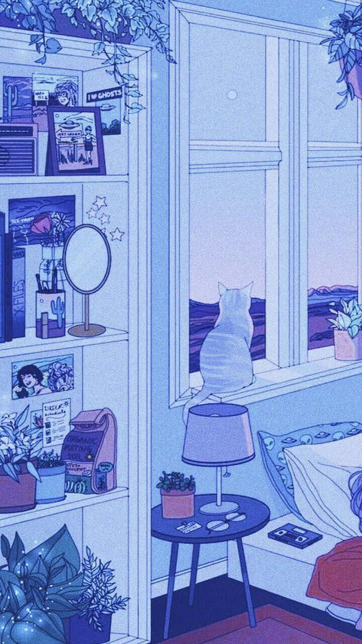Kawaii Anime Aesthetic Iphone Lock Screen Background