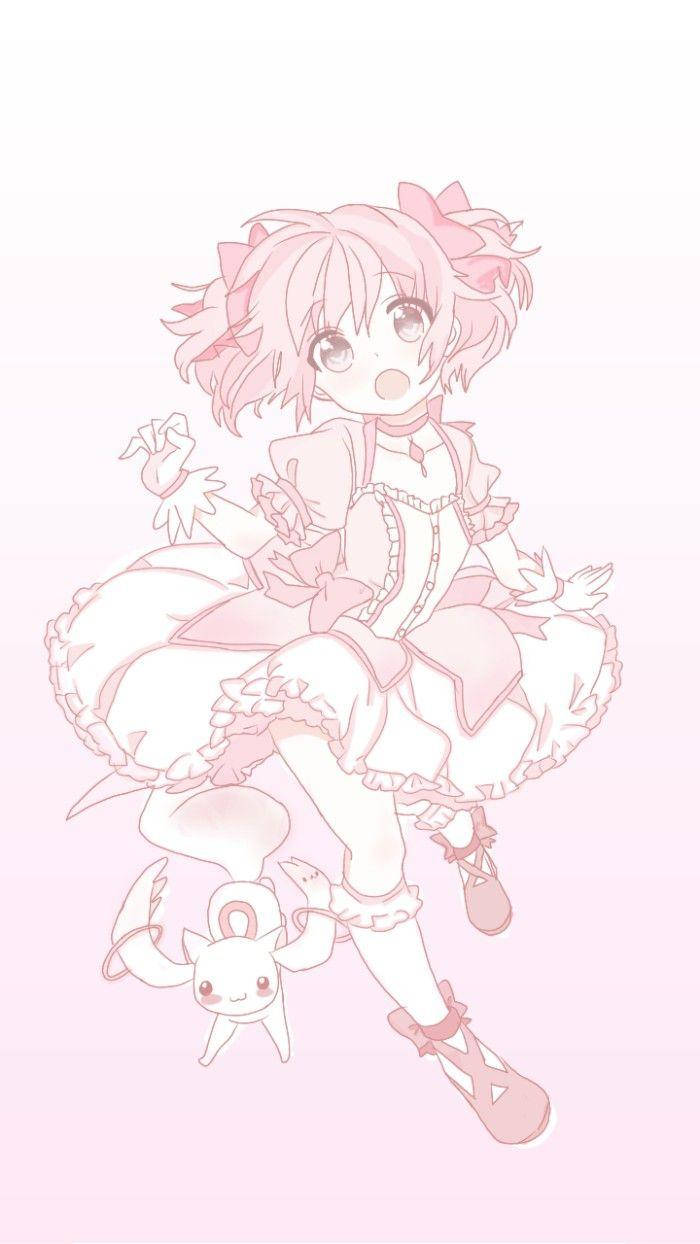 Kawaii Anime Madoka Kaname Background