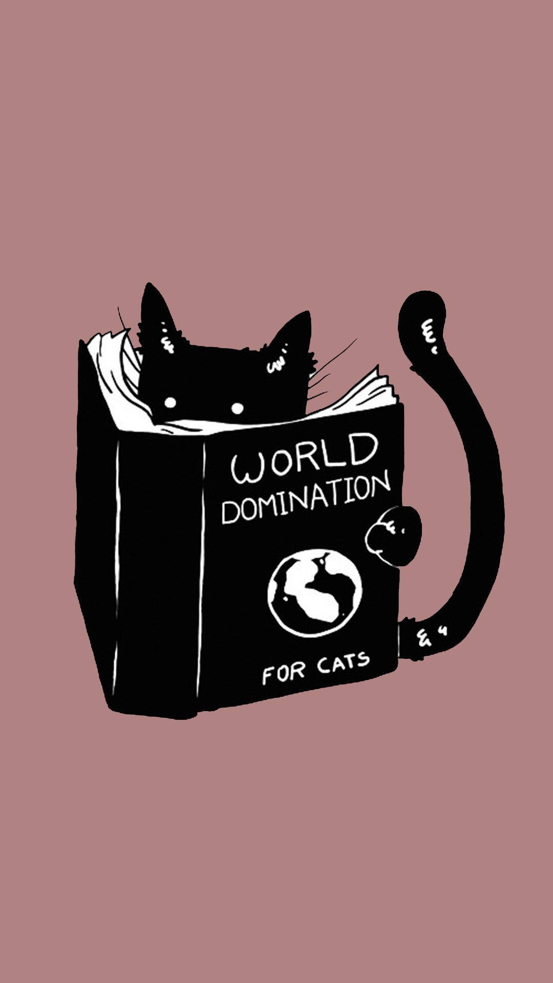 Kawaii Cat World Domination For Cats Background