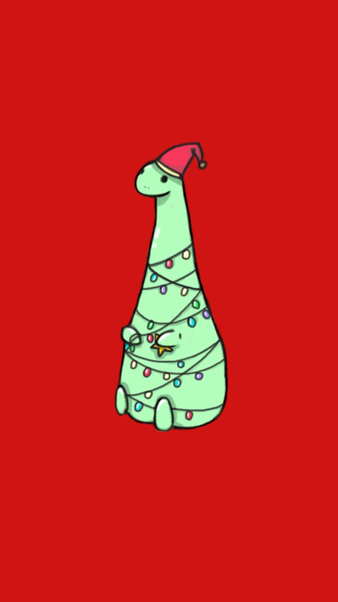 Kawaii Christmas Dino