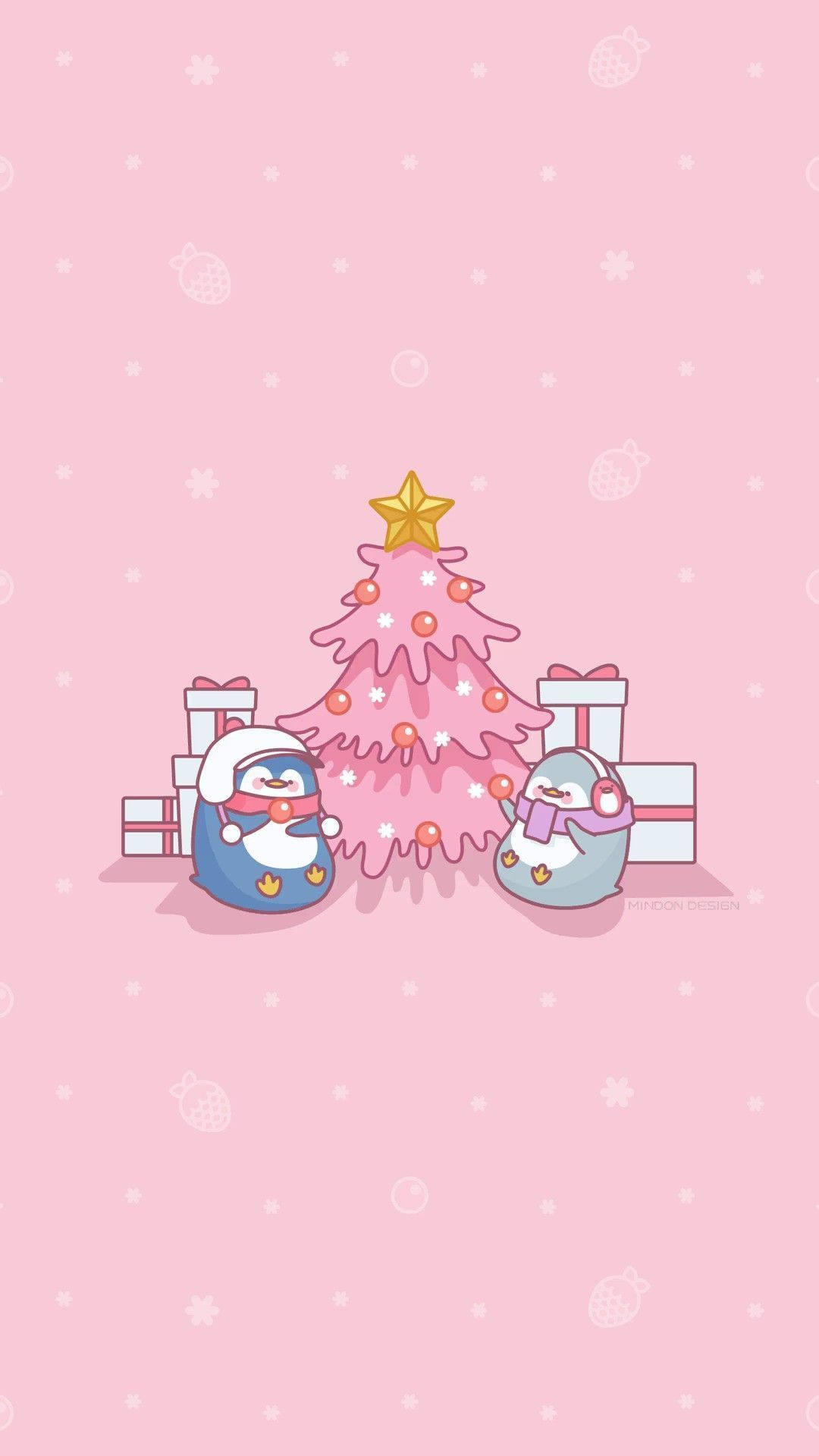 Kawaii Christmas Penguins