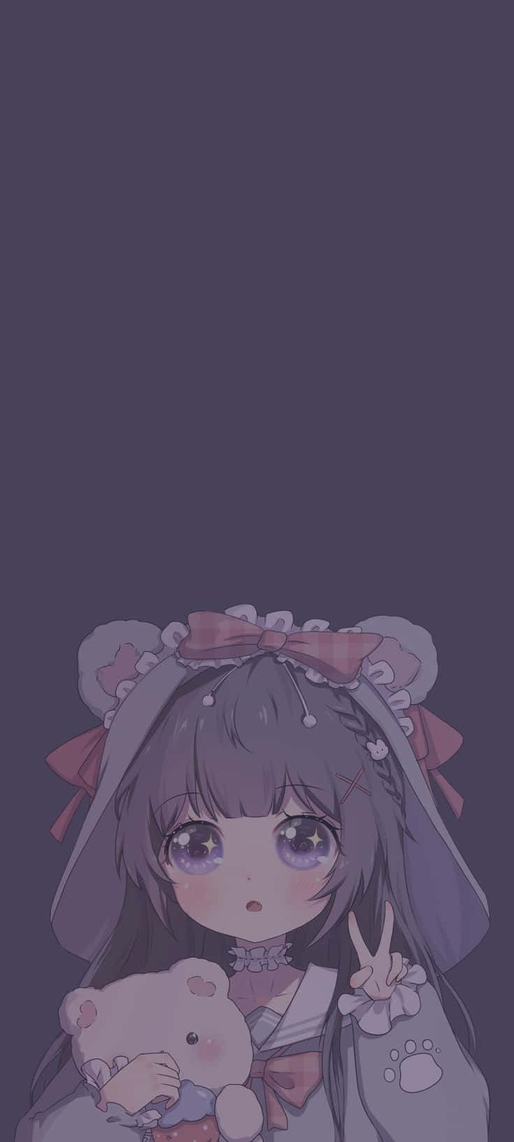 Kawaii Cute Aesthetic Anime Girl Background