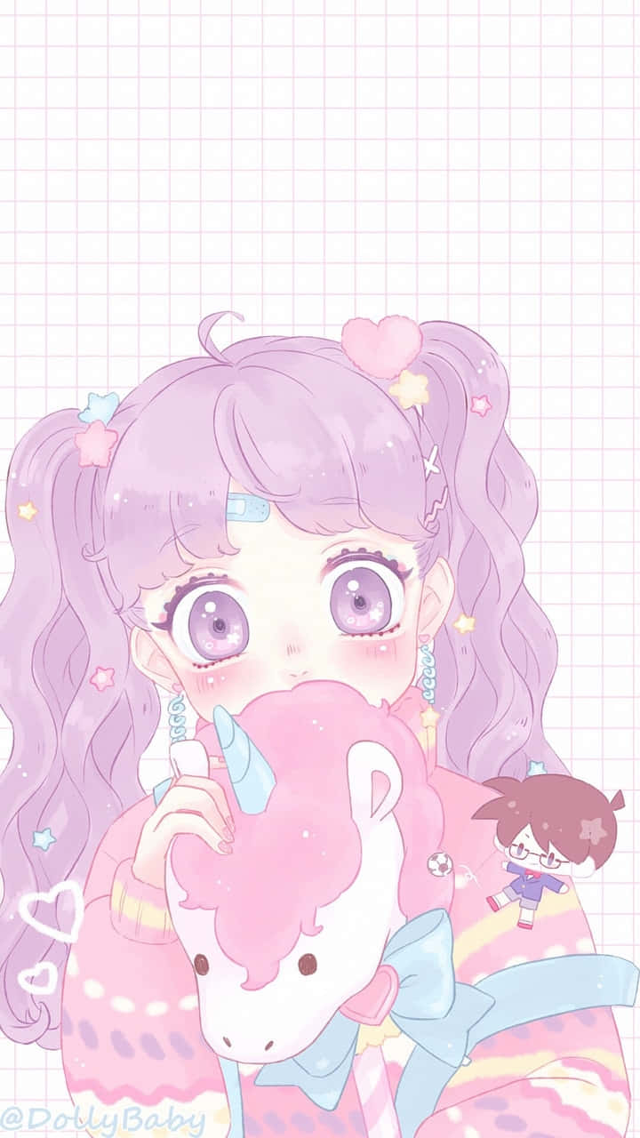Kawaii Cute Anime Chibi Fictional Character Background