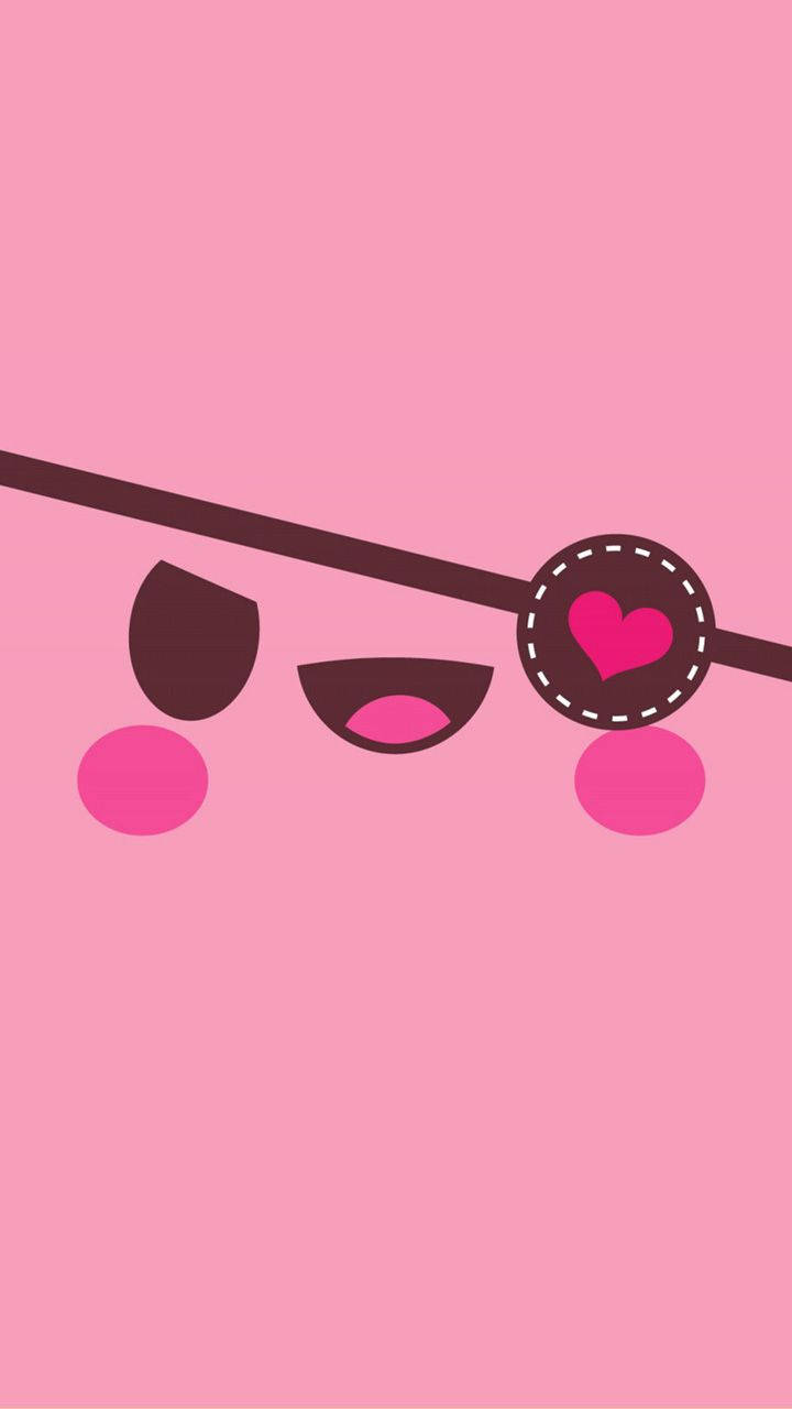 Kawaii Cute Girly Eye Patch Background