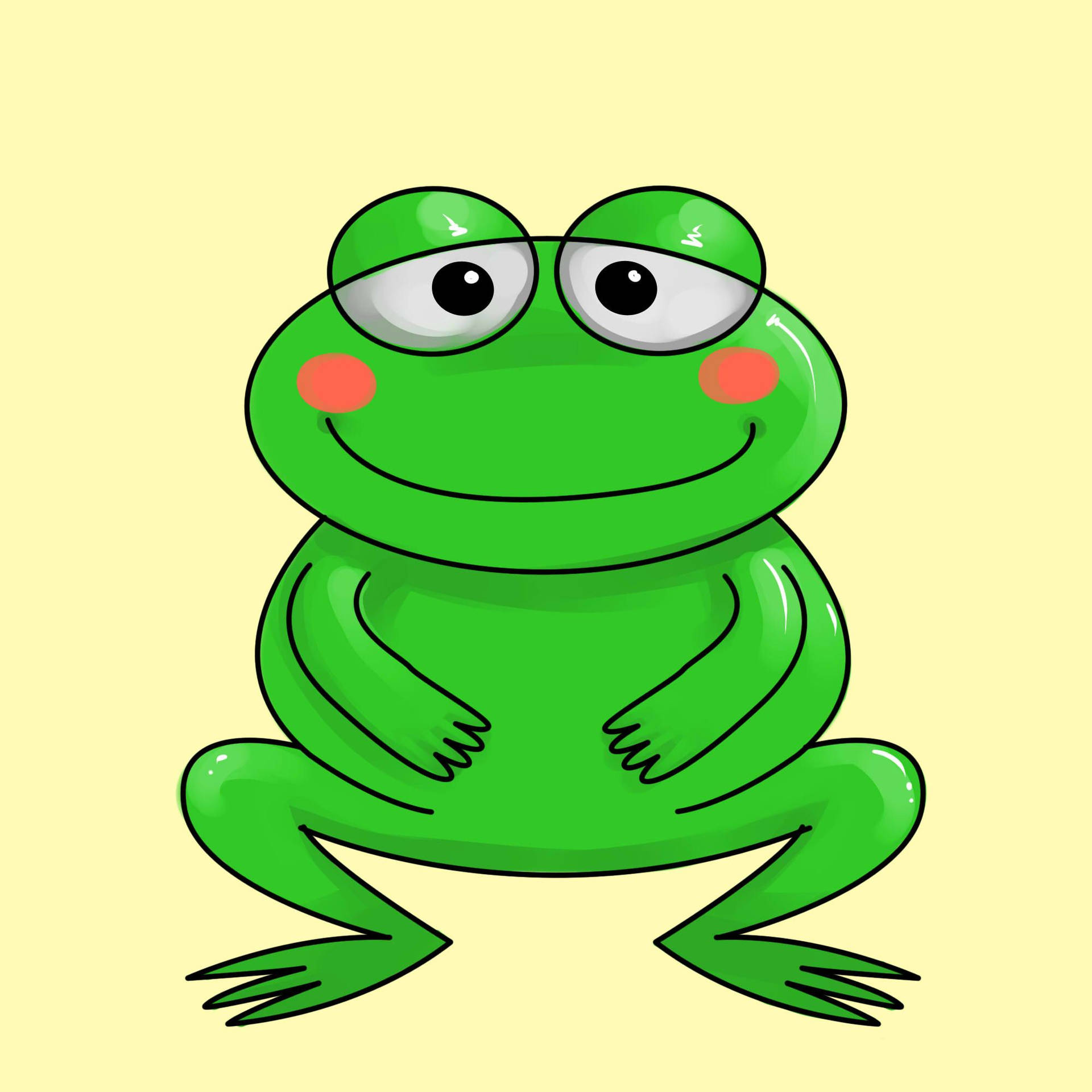 Kawaii Frog With Full Stomach