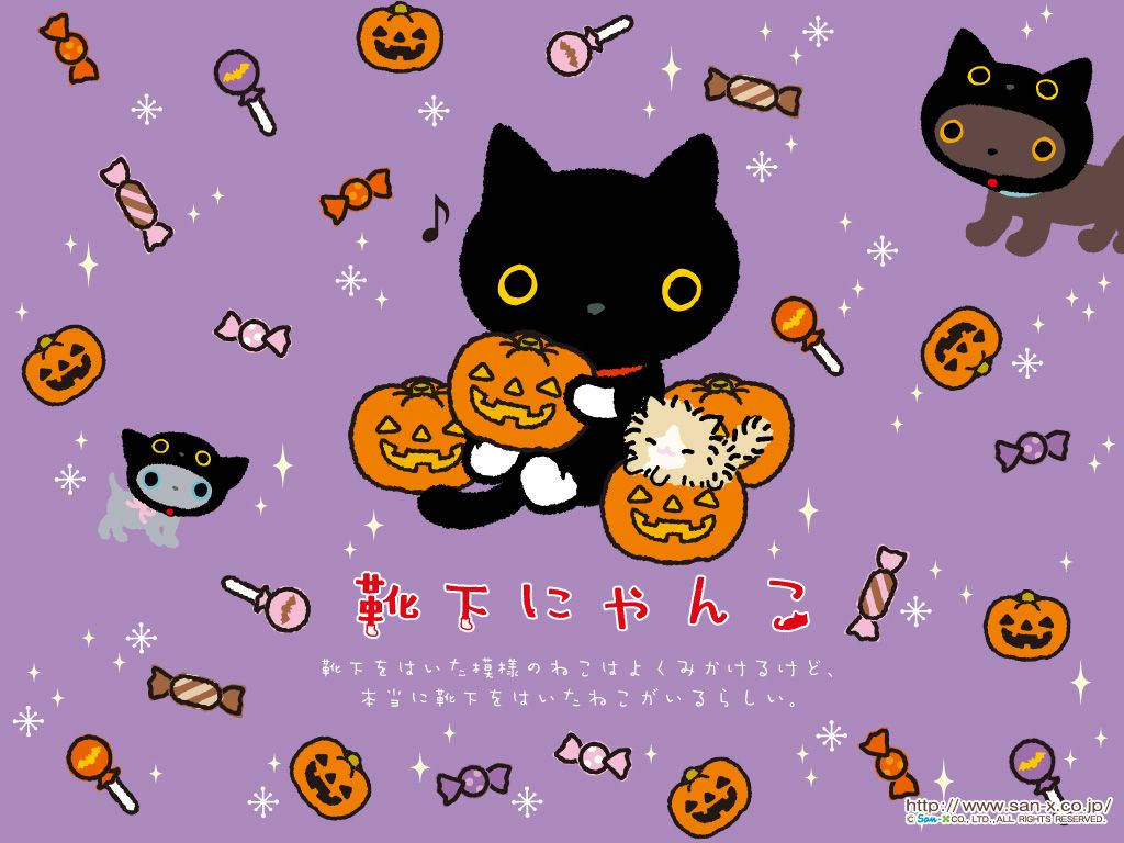 Kawaii Halloween Japanese Background