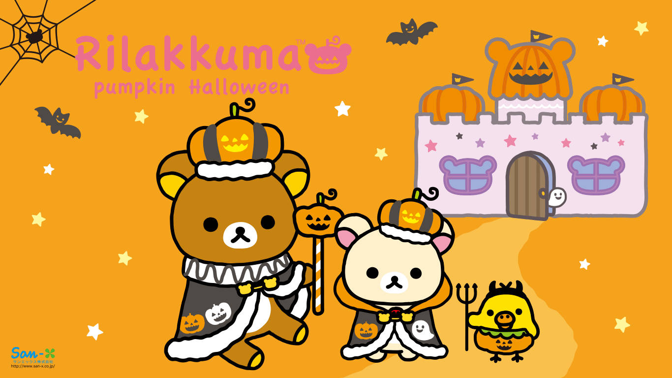 Kawaii Halloween Rilakkuma Background