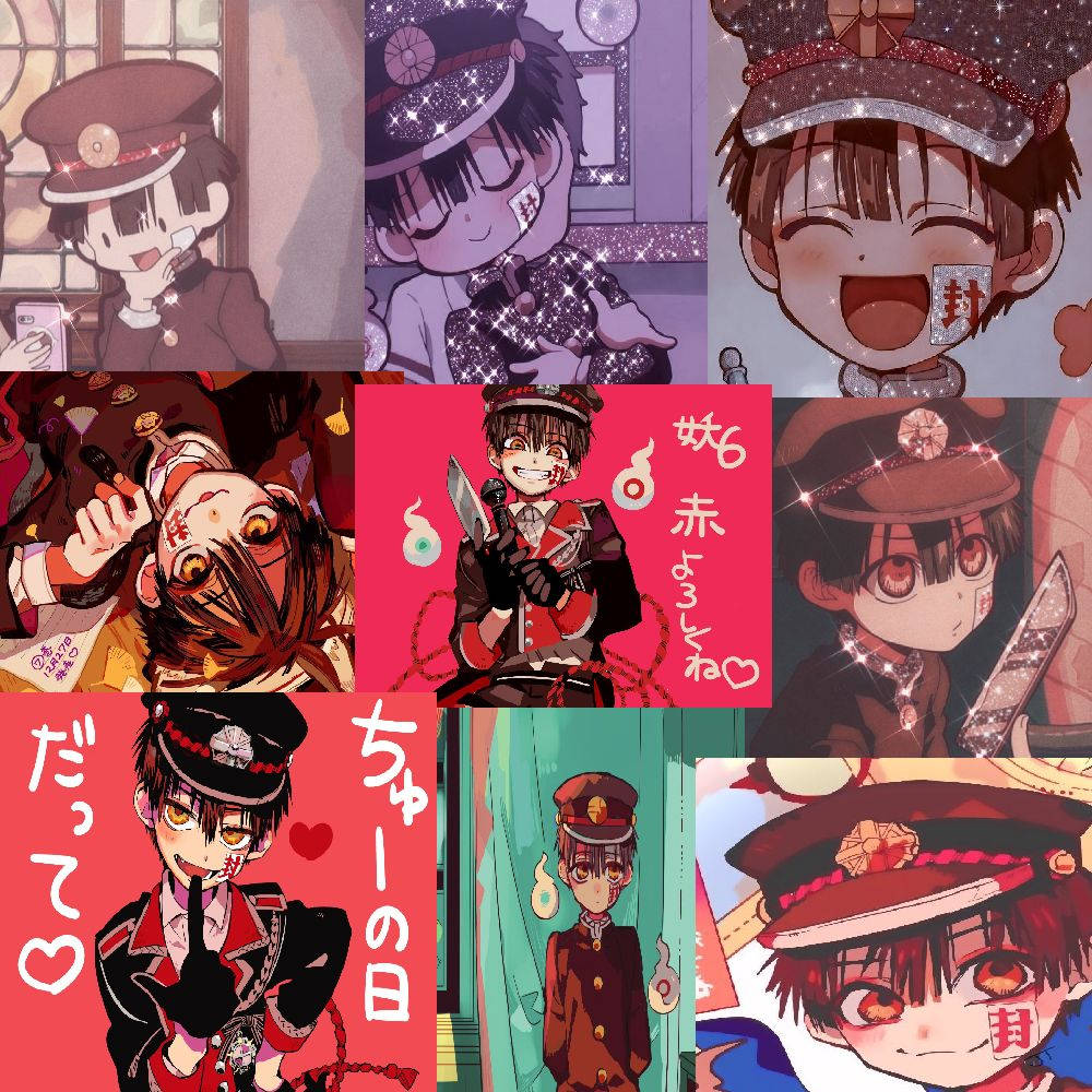 Kawaii Hanako Kun Desktop Collage