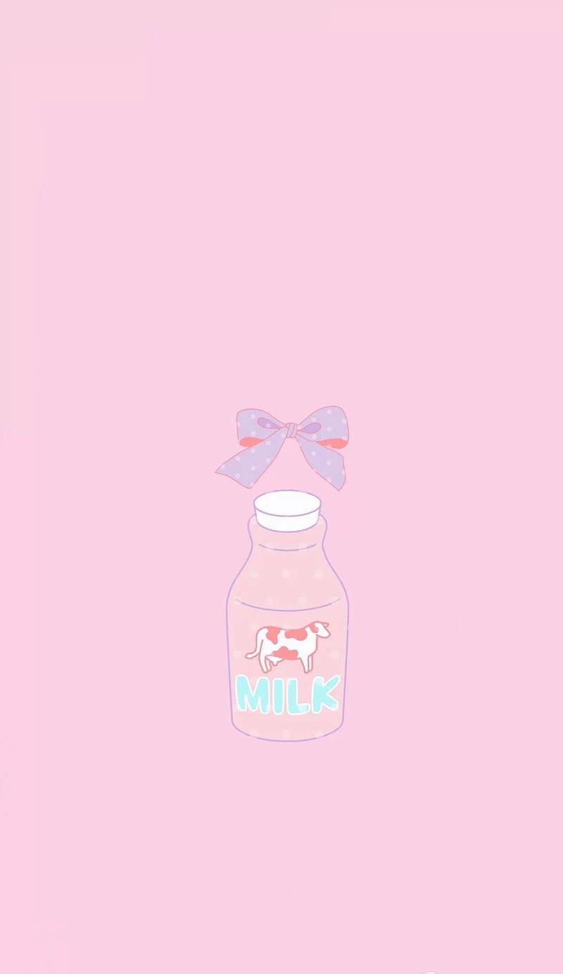Kawaii Hd Milk Bottle Background
