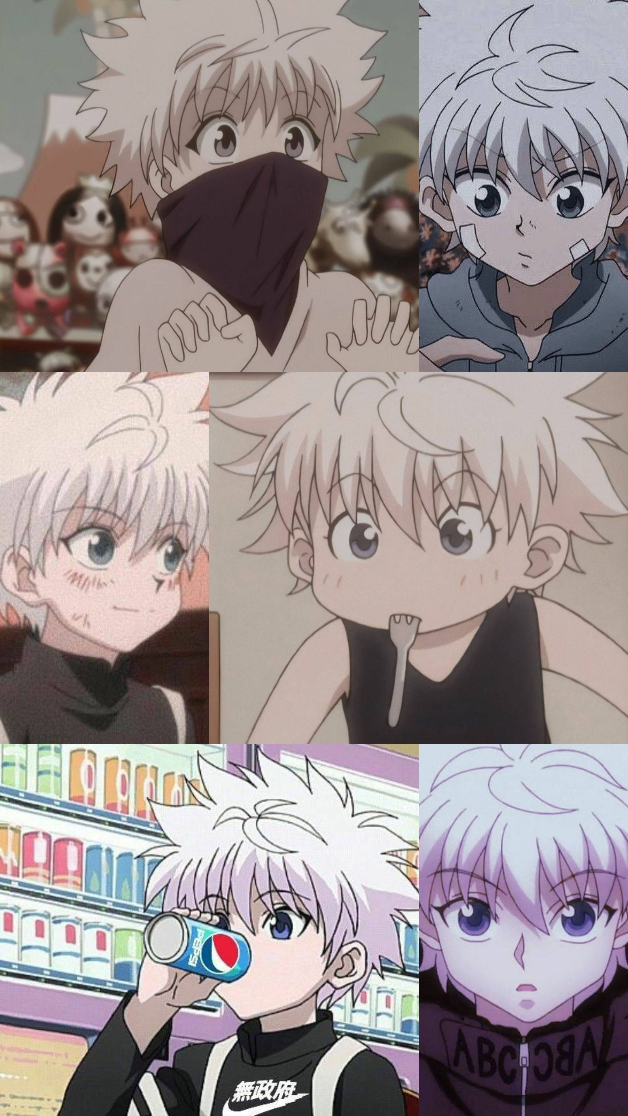 Kawaii Hunter X Hunter Killua Pfp Anime Collage Background