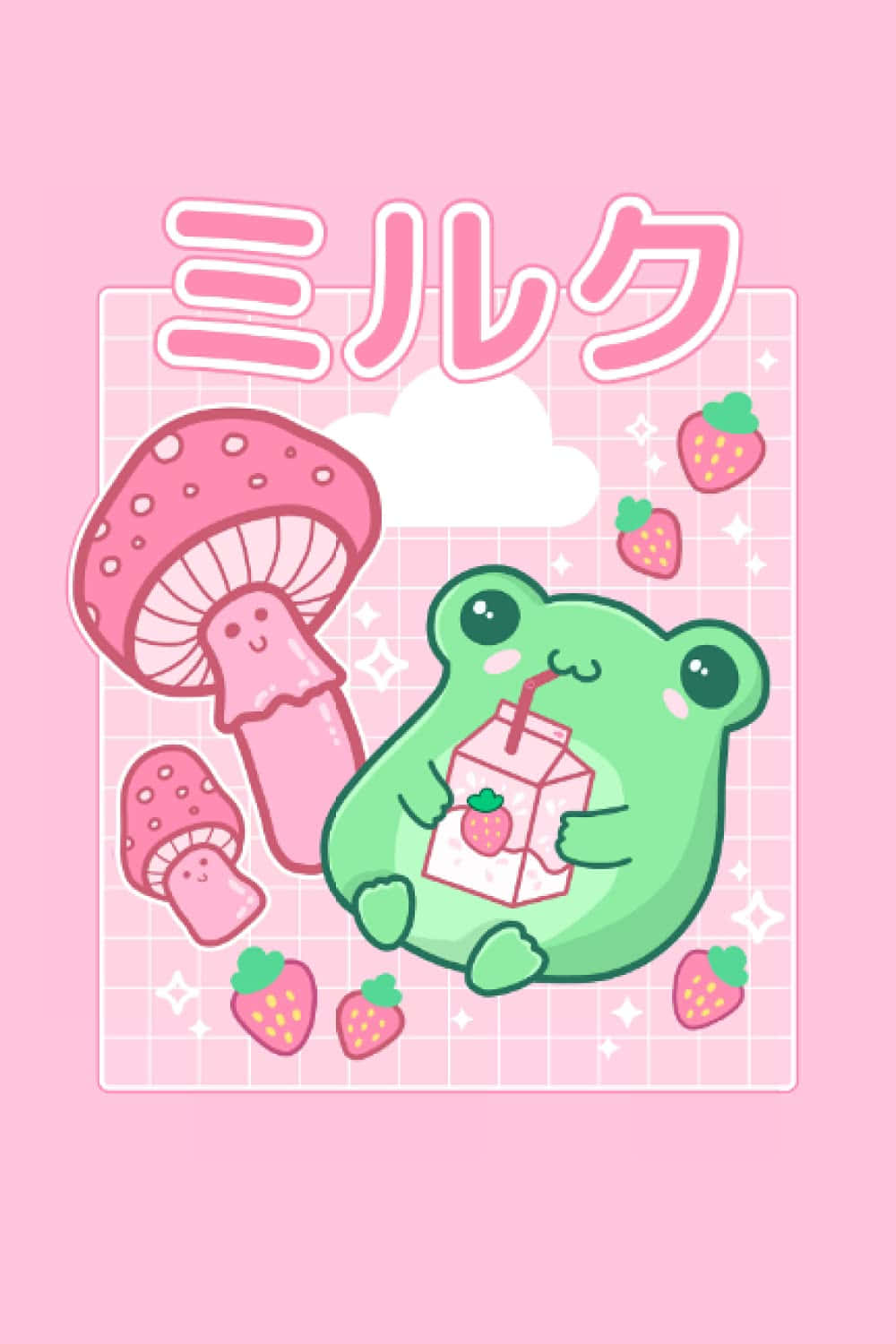 Kawaii Japanese Character Posing In A Trendy Outfit Background