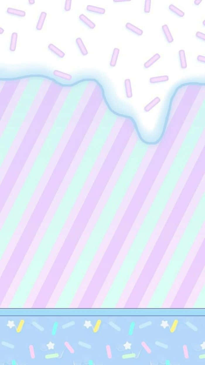 Kawaii Pastel Candy Sprinkles Background