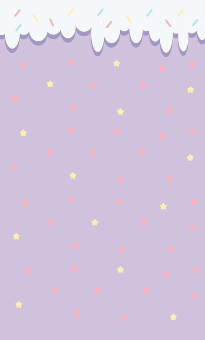 Kawaii Pastel Red And Yellow Stars