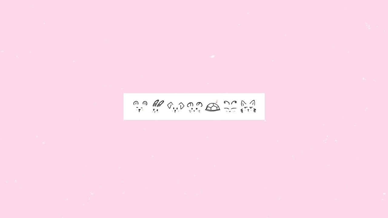 Kawaii Pink Aesthetic Desktop Wallpaper Background
