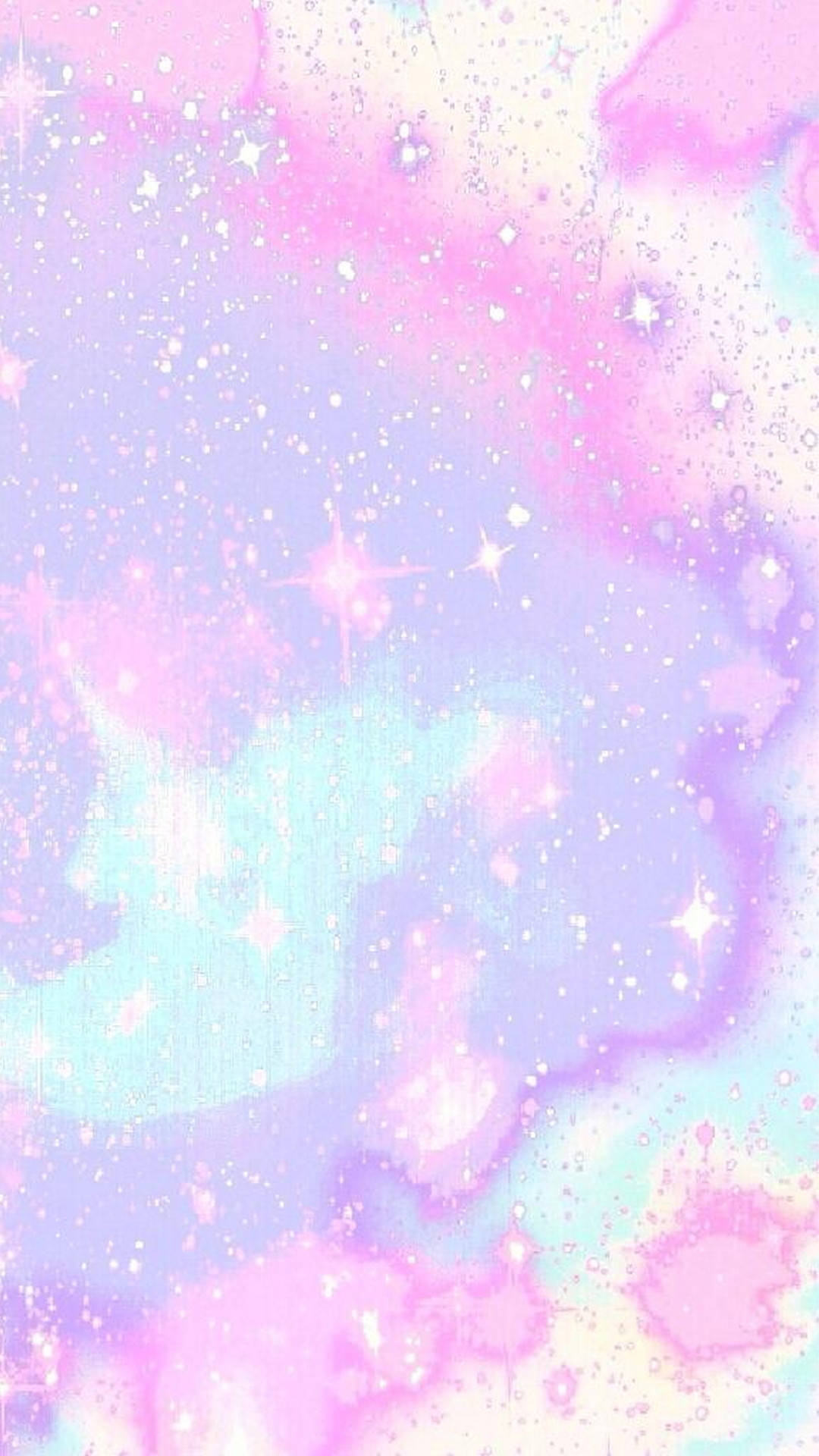 Kawaii Purple And Pink Galaxy Background