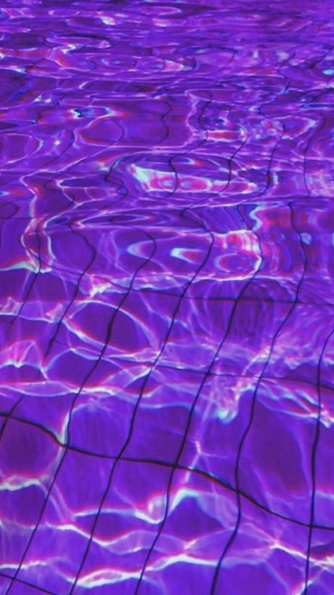 Kawaii Purple Pool Background