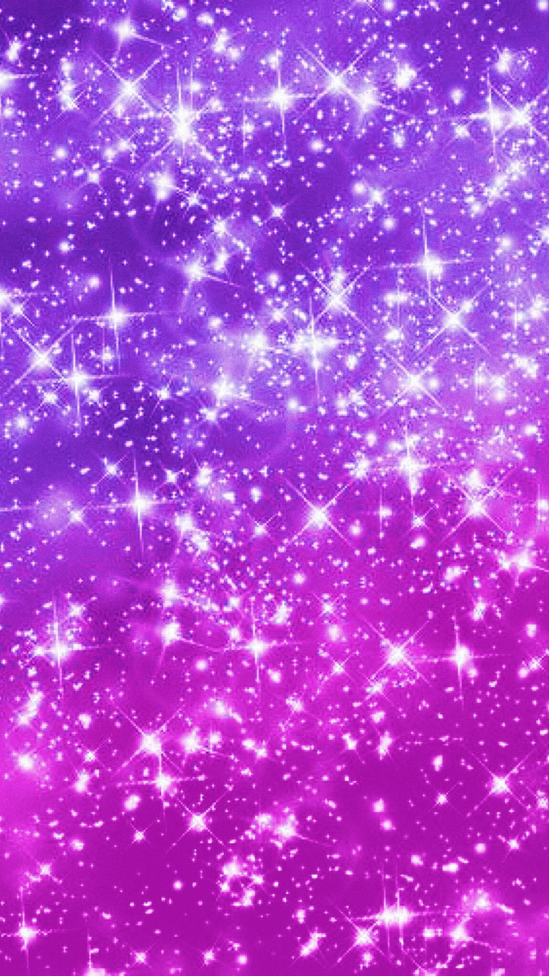 Kawaii Purple Sparkling Galaxy Background