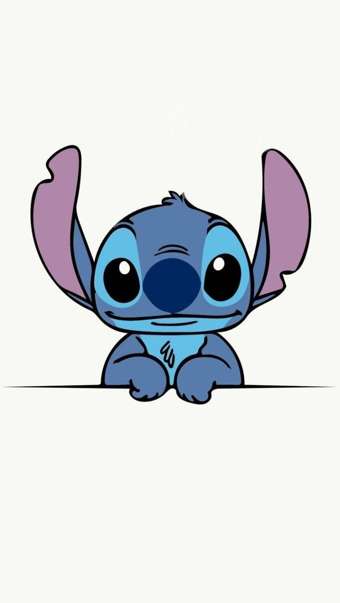 Kawaii Stitch Looking At You Background