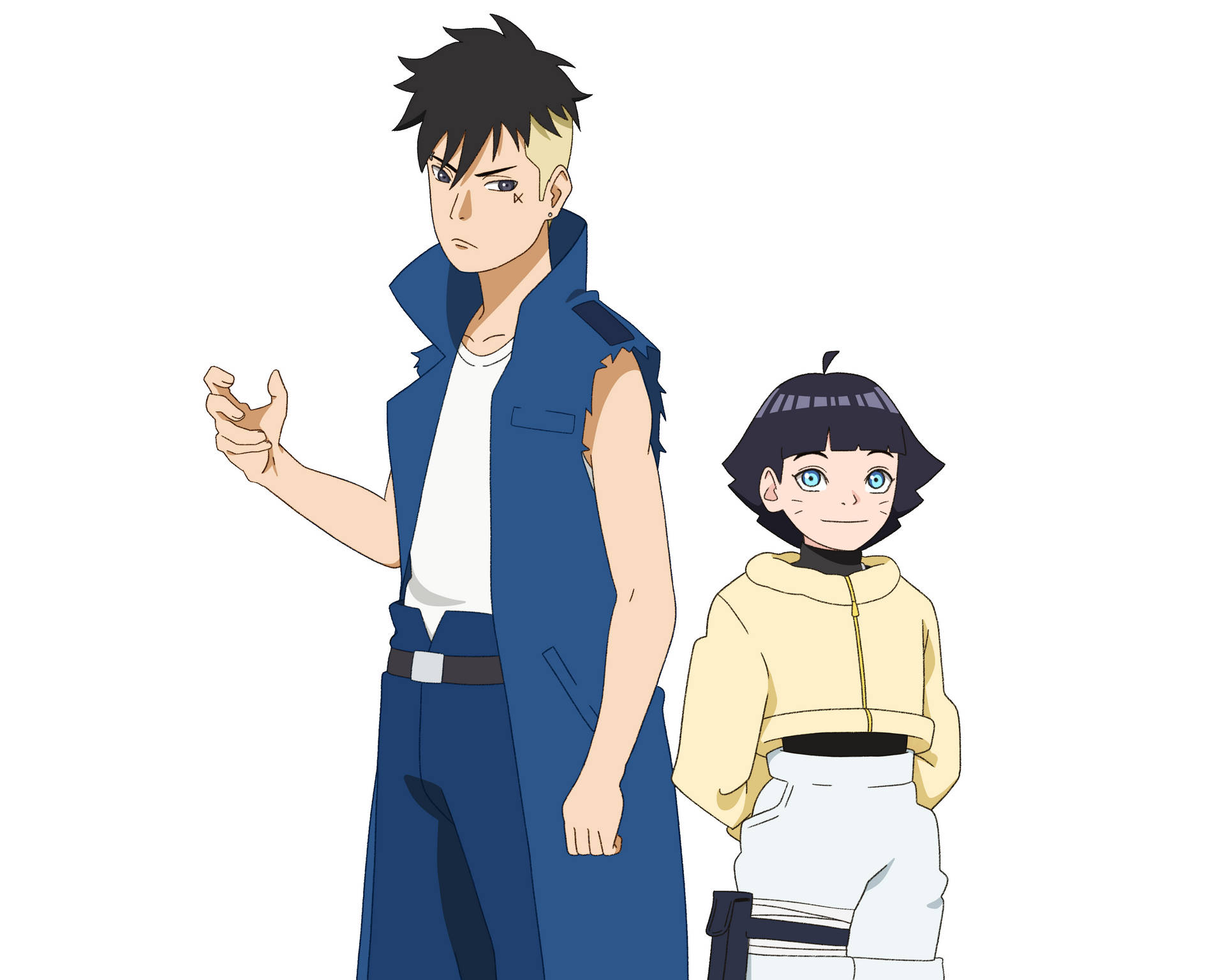 Kawaki And Himawari Background