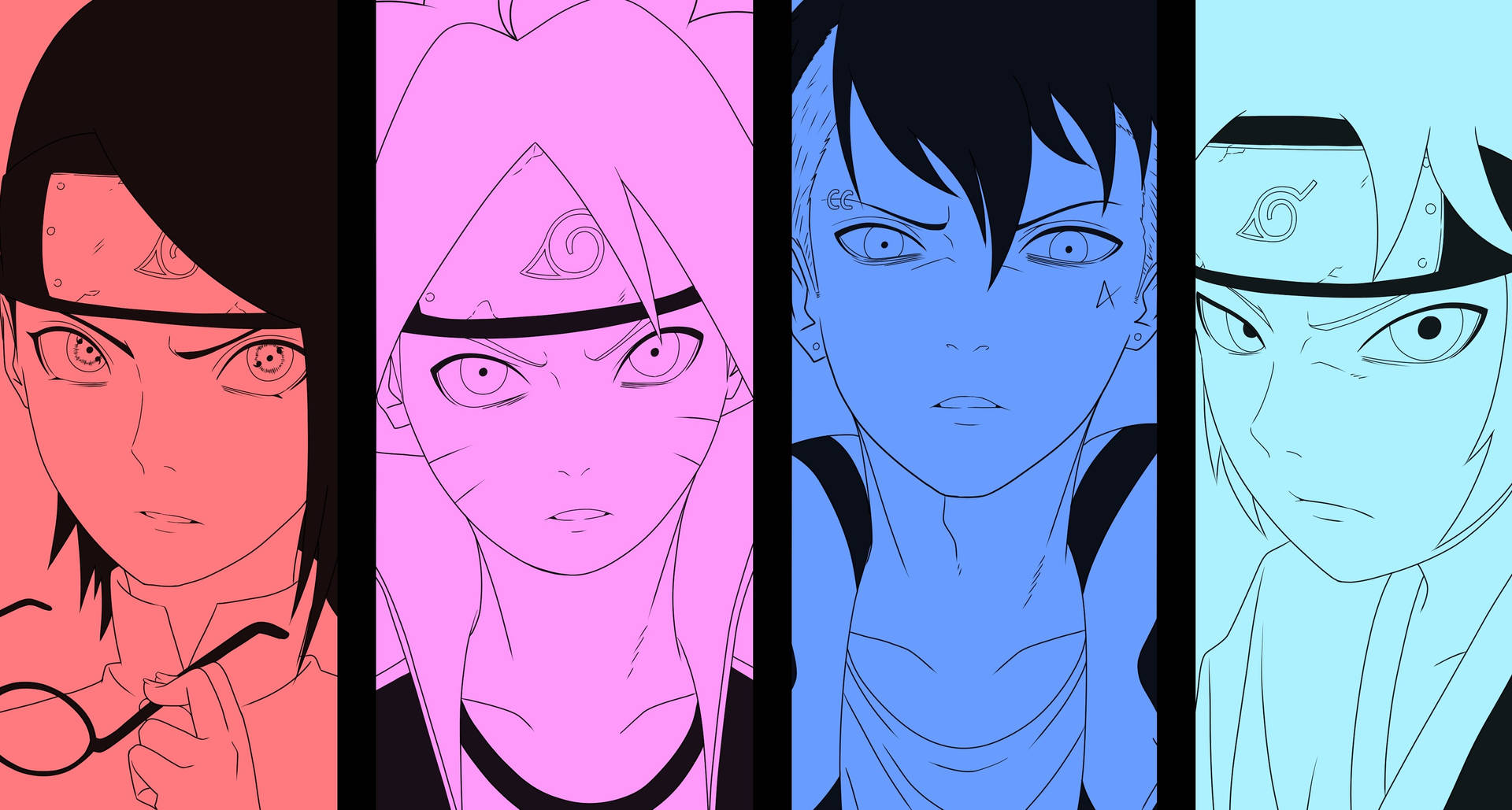 Kawaki And Other Profiles Background