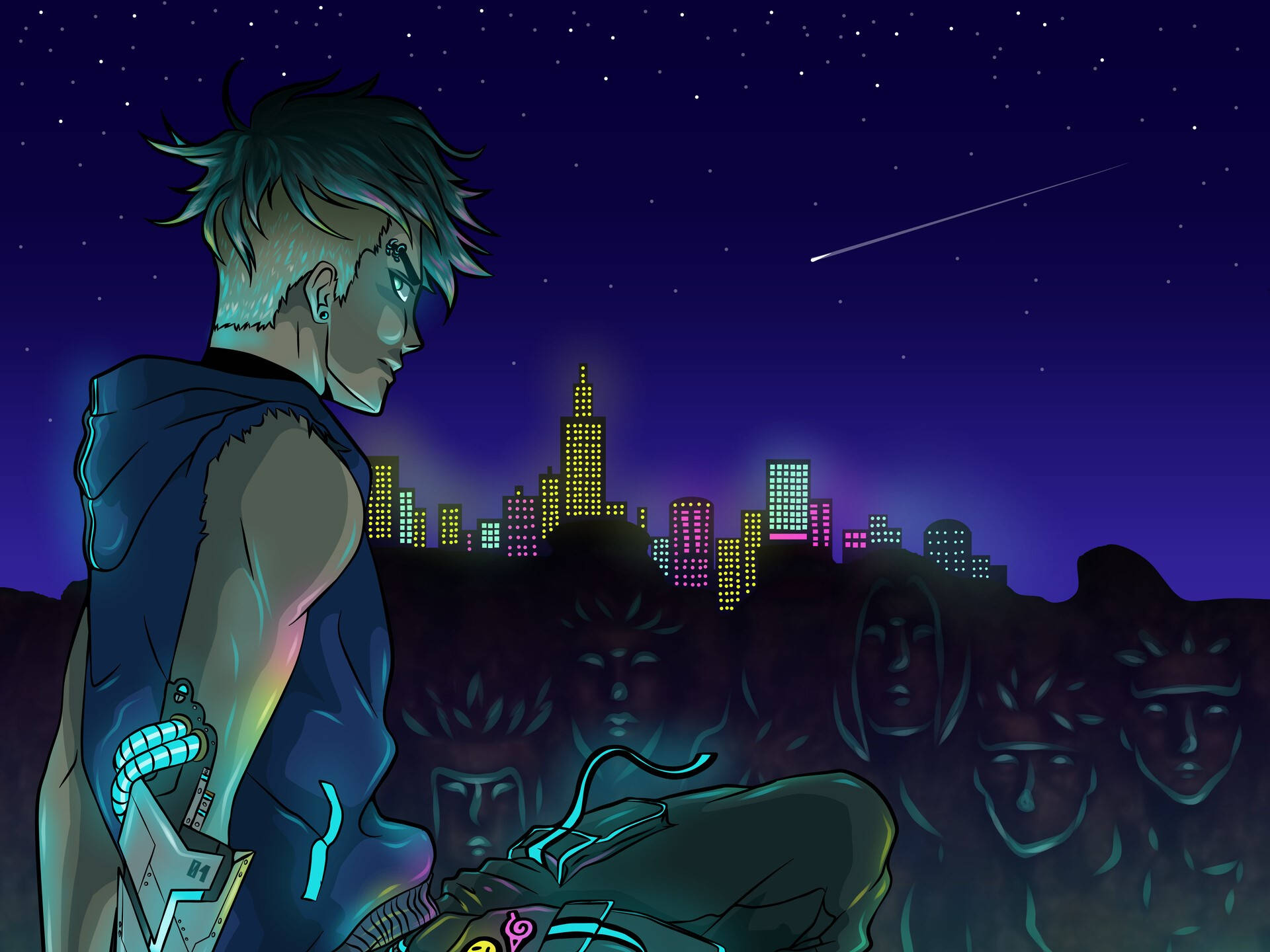 Kawaki And The Konoha Skyline