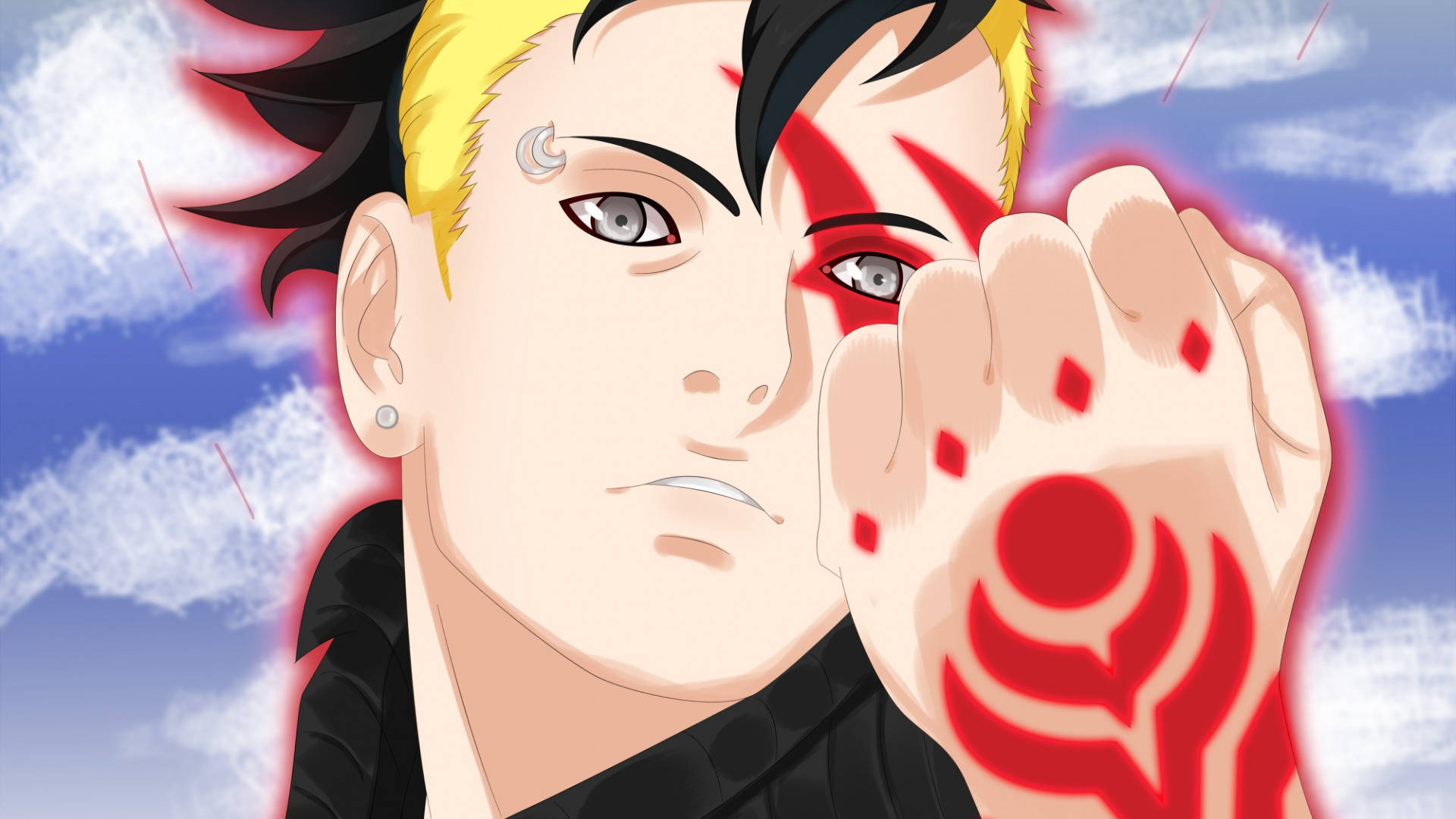 Kawaki Fist Close-up Background