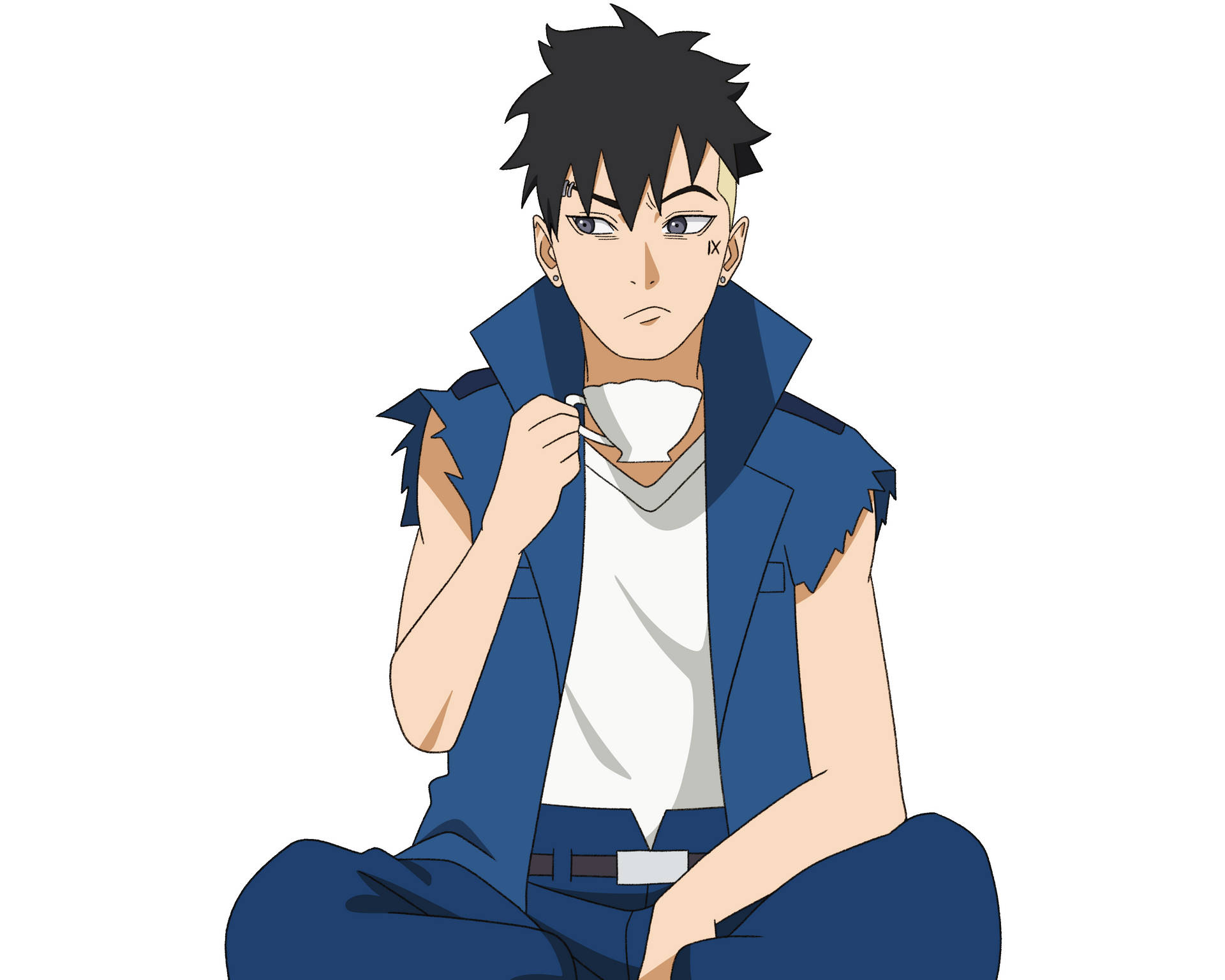 Kawaki Having Tea Background