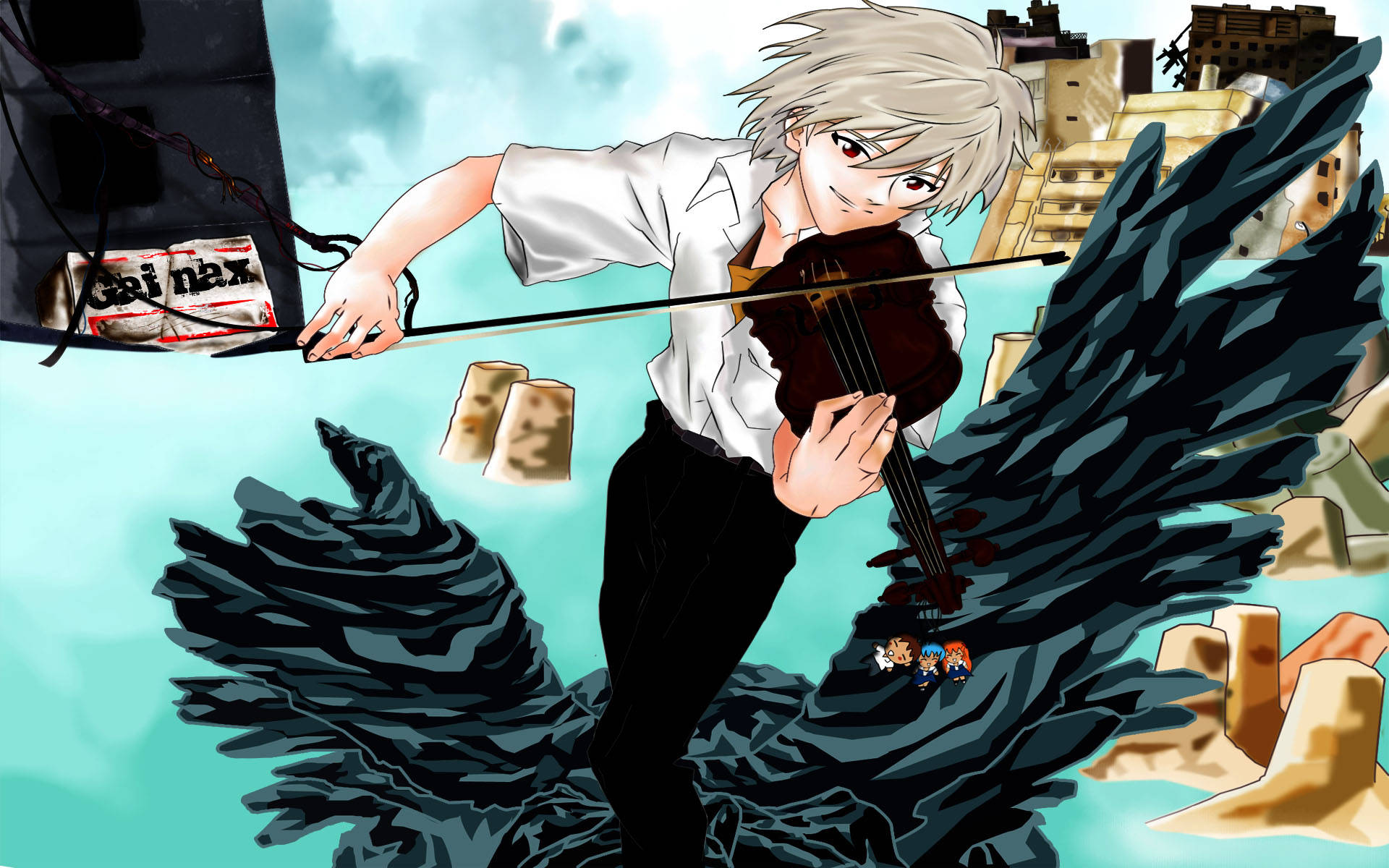 Kaworu Nagisa Playing Violin Background
