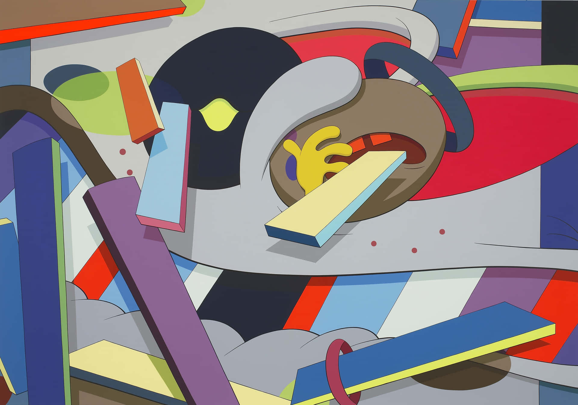 Kaws Art Takes On A Life Of Its Own Background