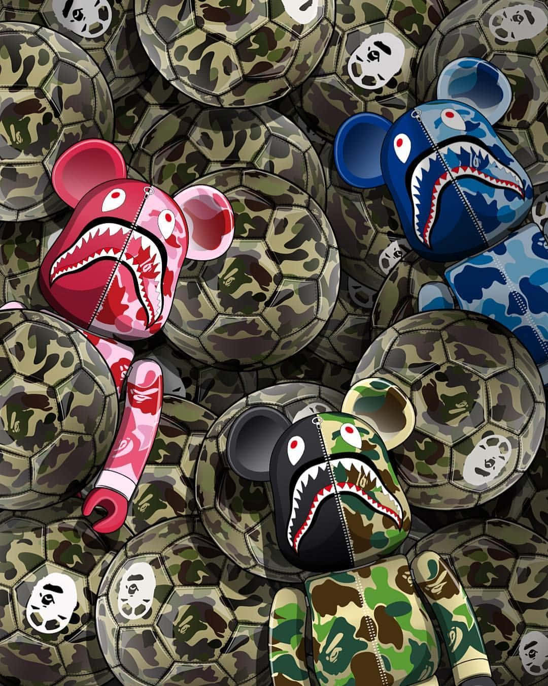 Kaws Bape Iphone Background