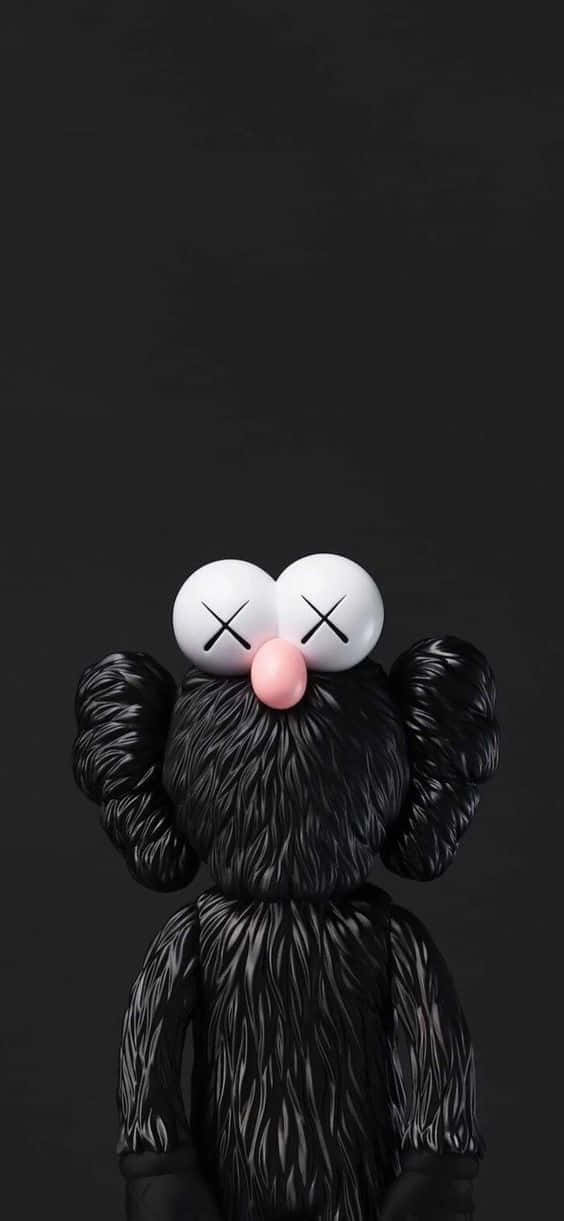 Kaws Black And White Pink Nose
