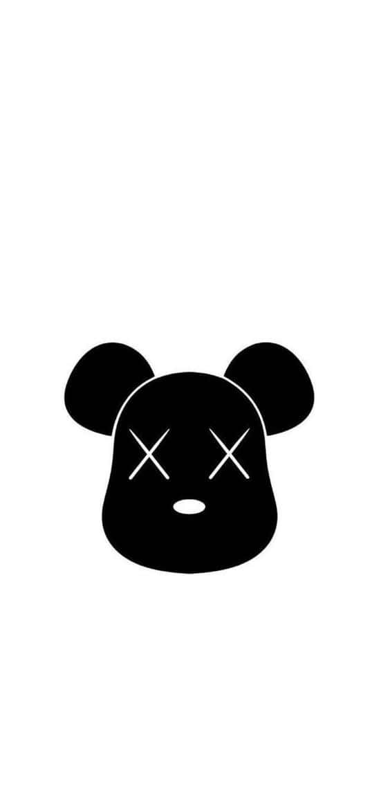 Kaws Black And White Wallpaper Background