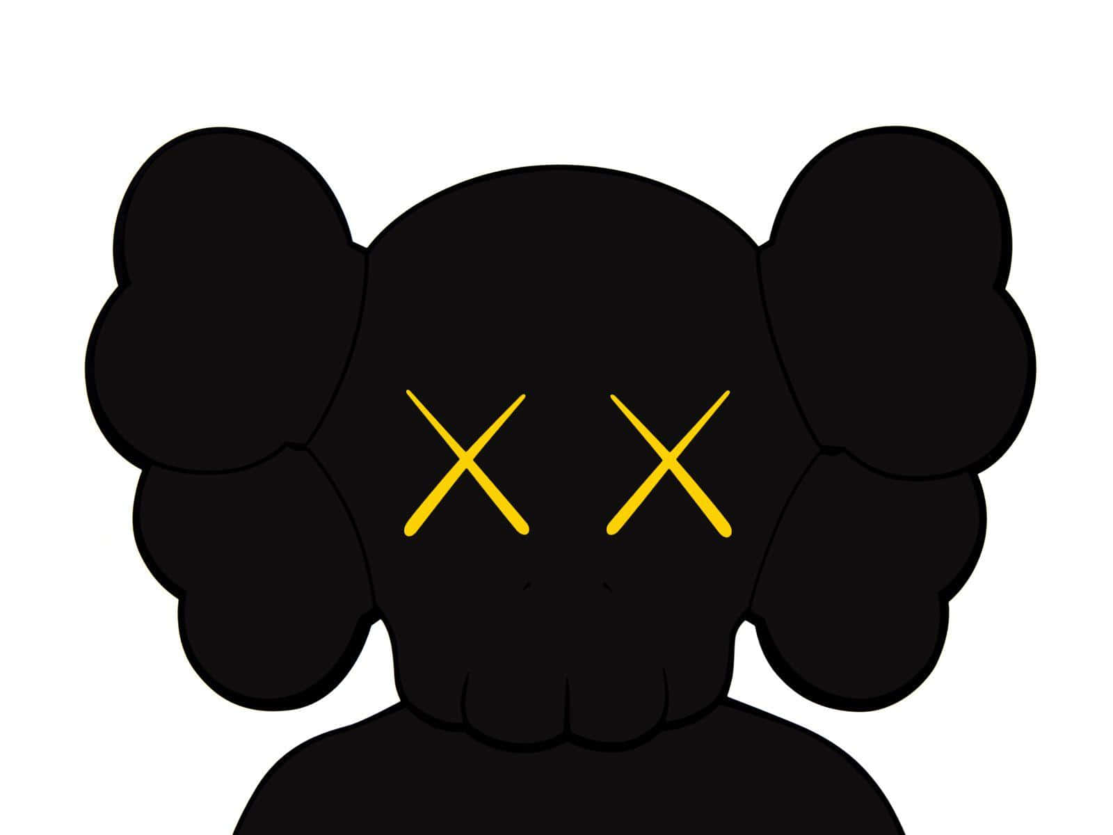 Kaws Black And White Yellow Eyes