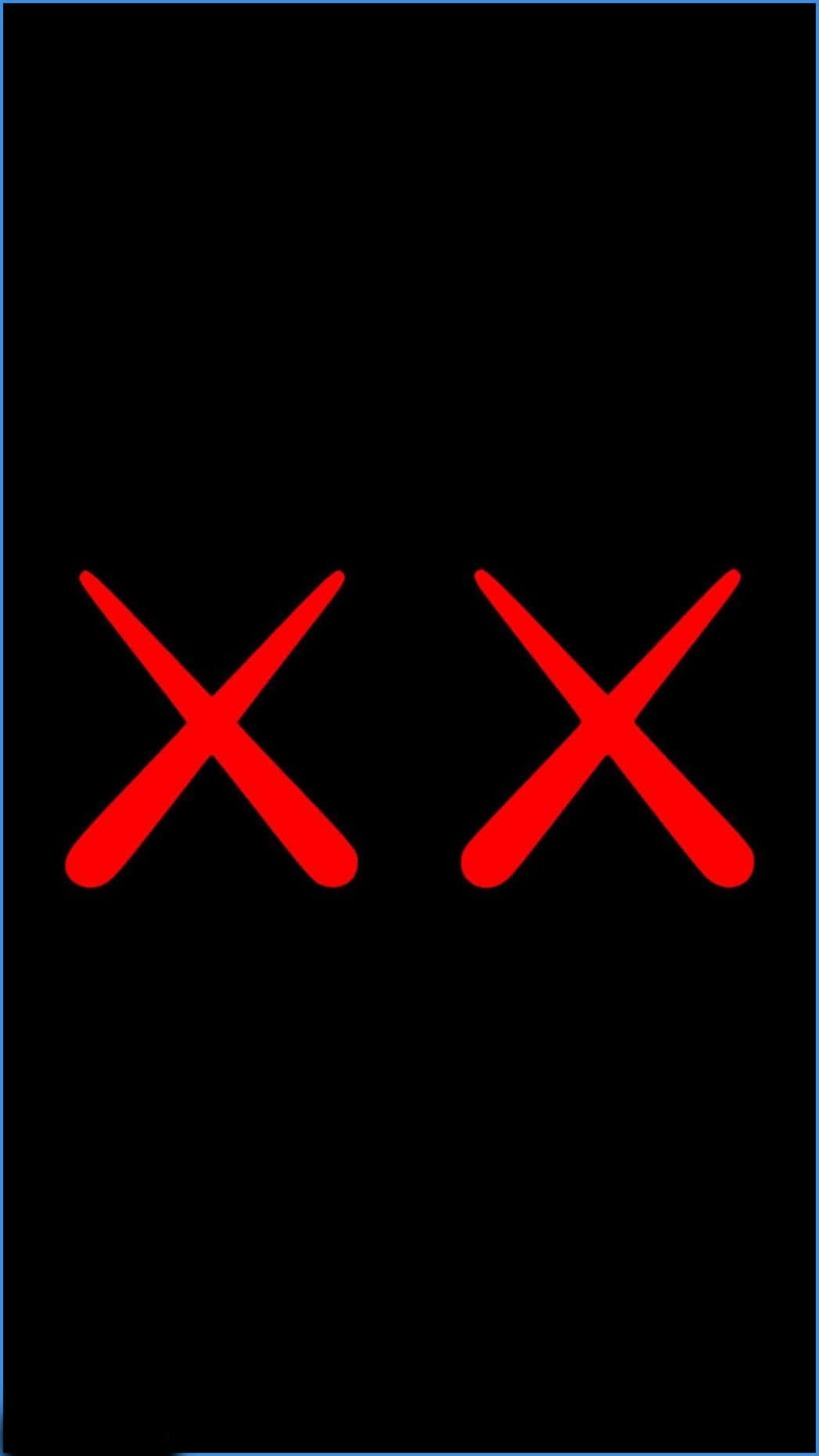 Kaws Red X Iphone Background