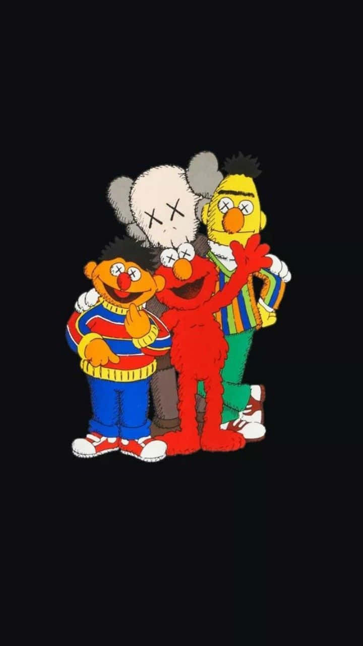 Kaws Sesame Street Iphone Background