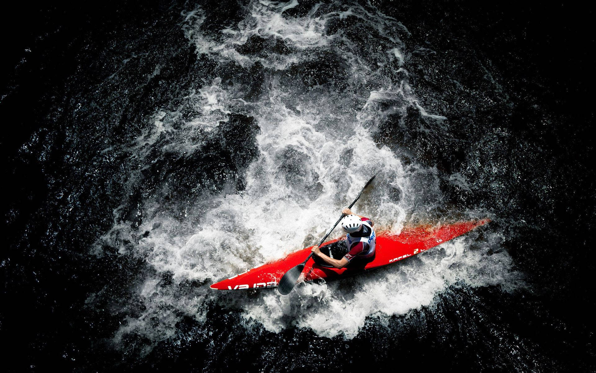 Kayaking Sports Aerial Background