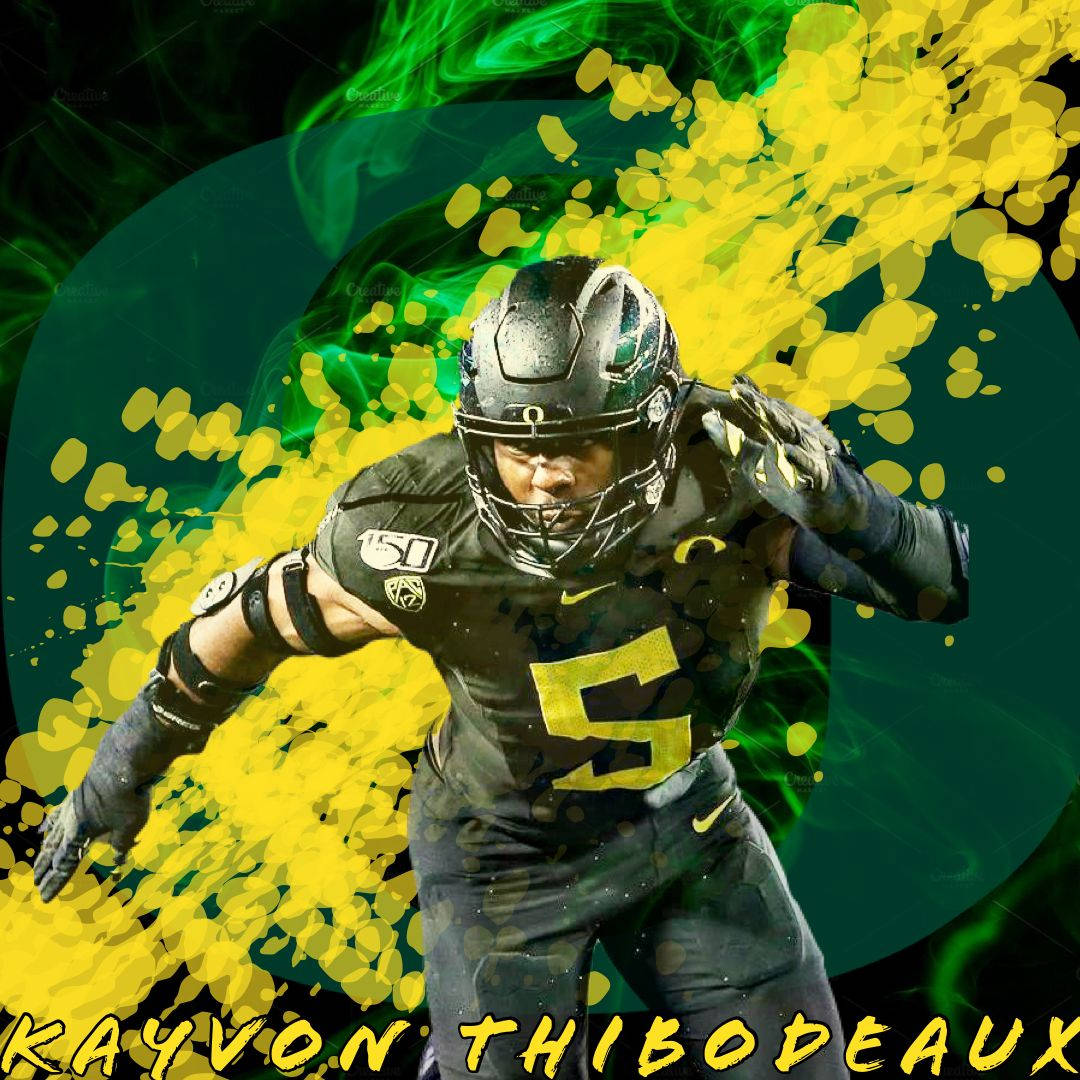 Kayvon Thibodeaux American Football Player Poster Background