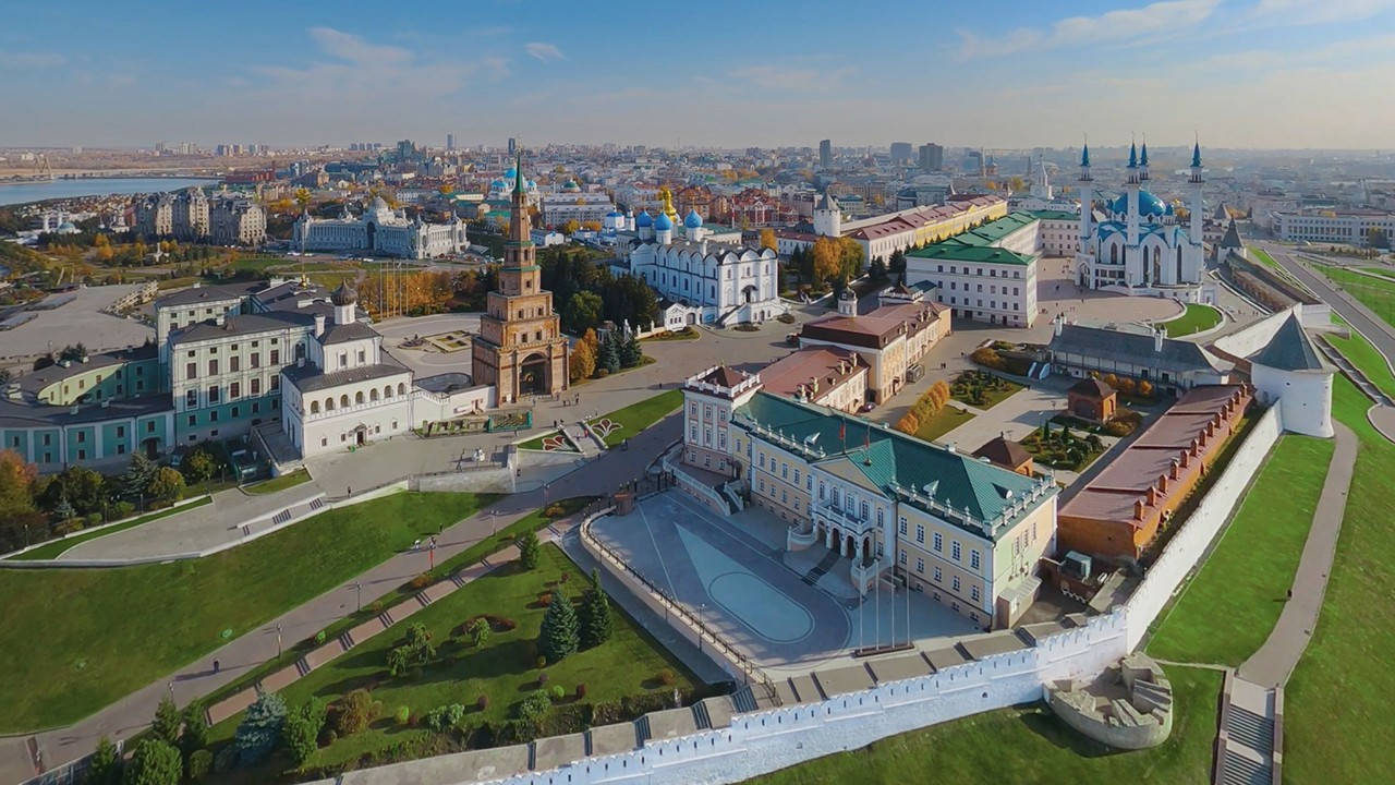 Kazan City Buildings Background
