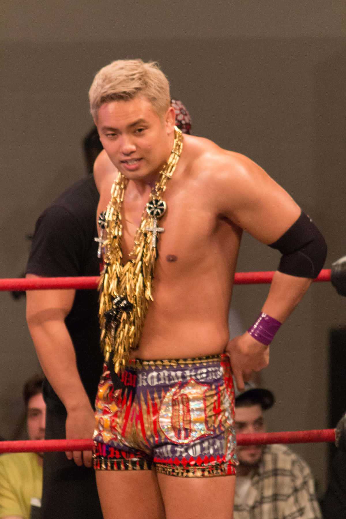 Kazuchika Okada In Action At The Wrestle Kingdom 9 Event