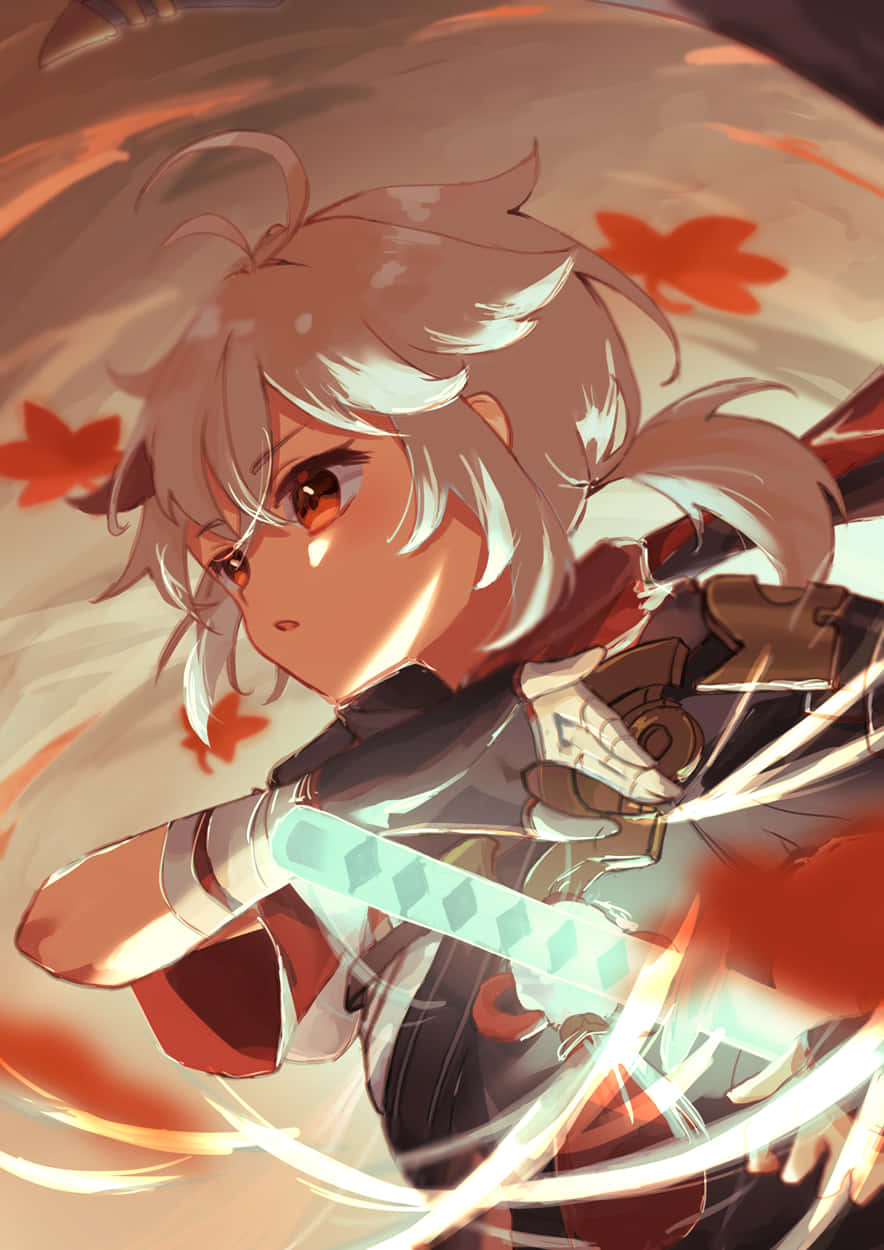 Kazuha As A Kid Genshin Impact Background