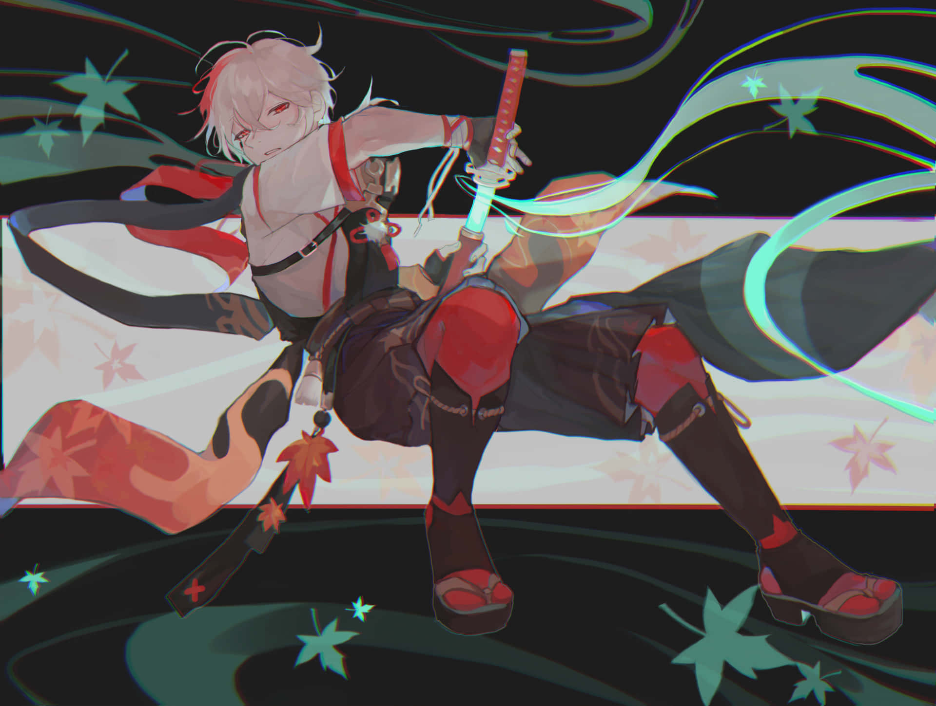 Kazuha Genshin Impact Wind Powers Background