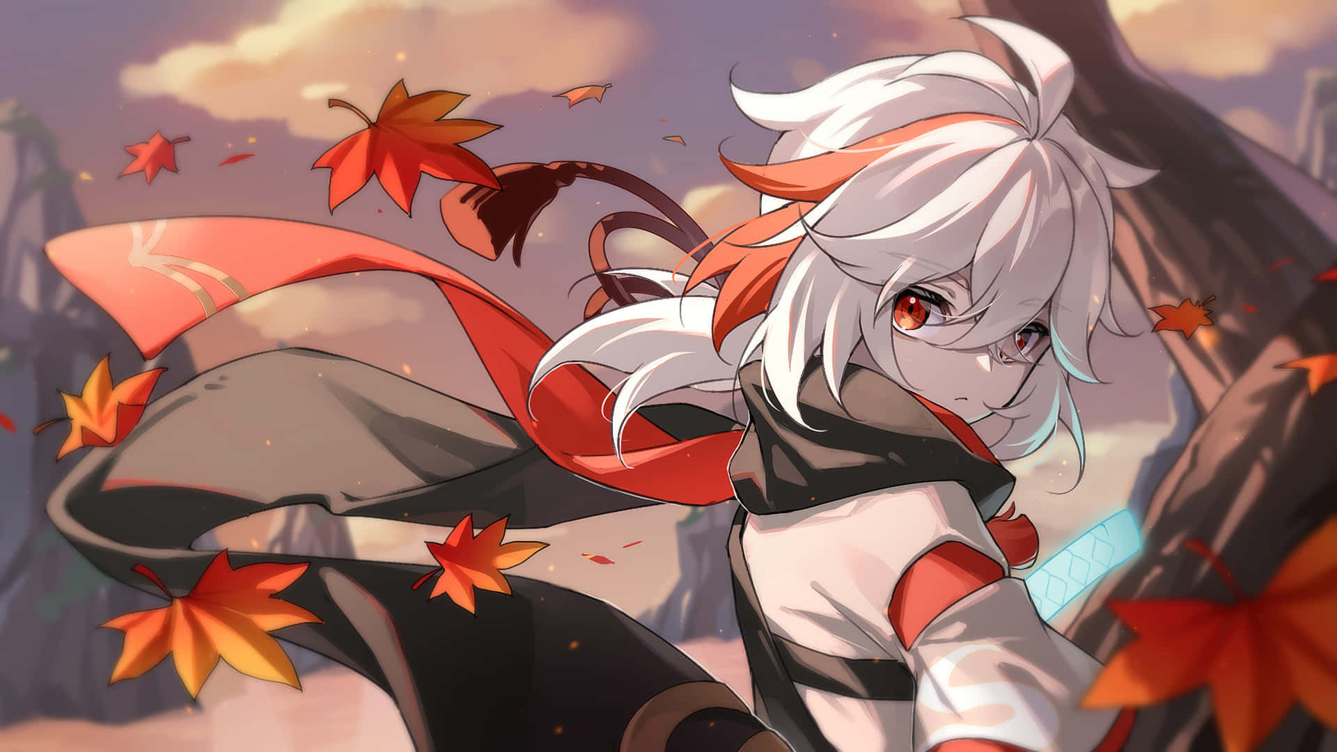 Kazuha Maple Leaves Genshin Pfp