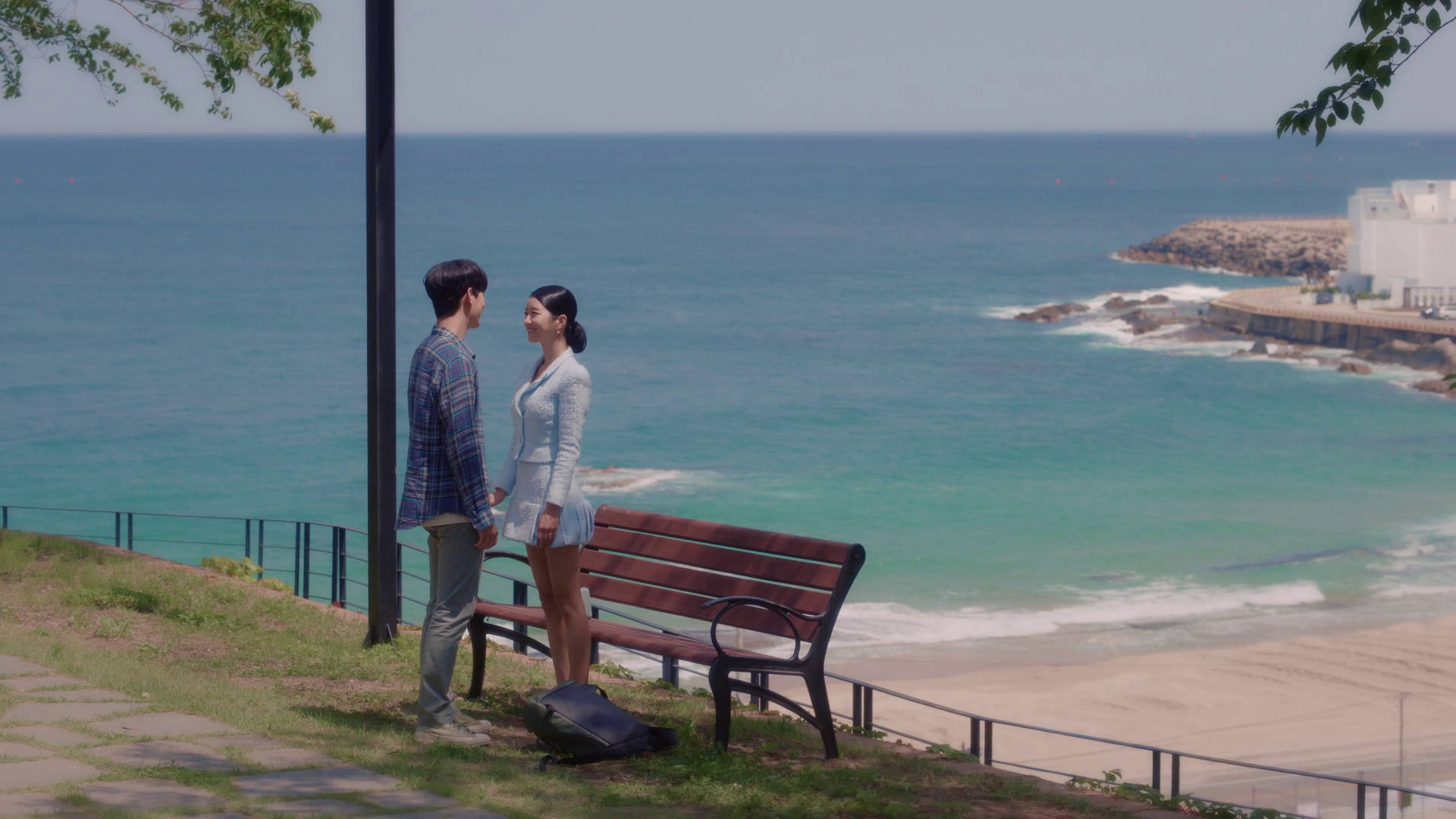 Kdrama Couple By The Beach