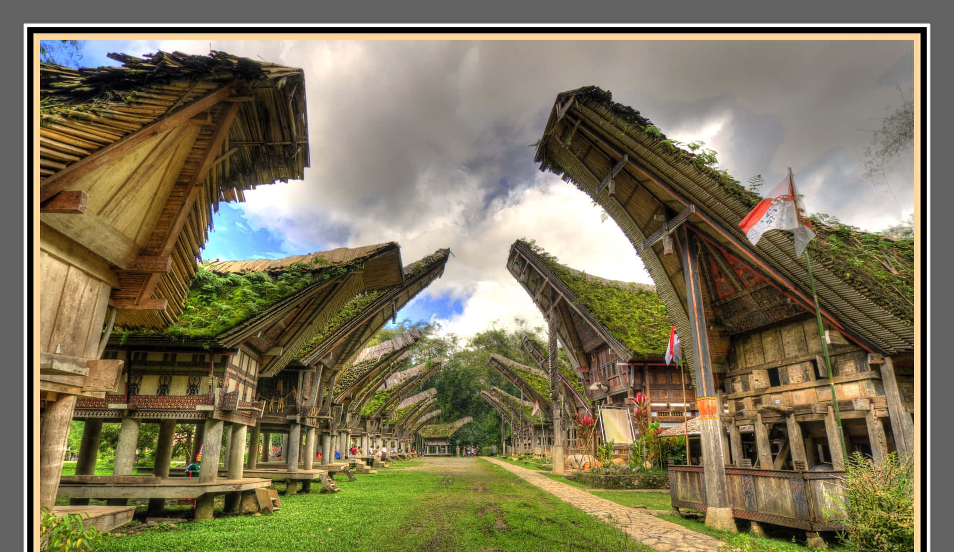 Ke'te' Kesu' Toraja In Sulawesi Background